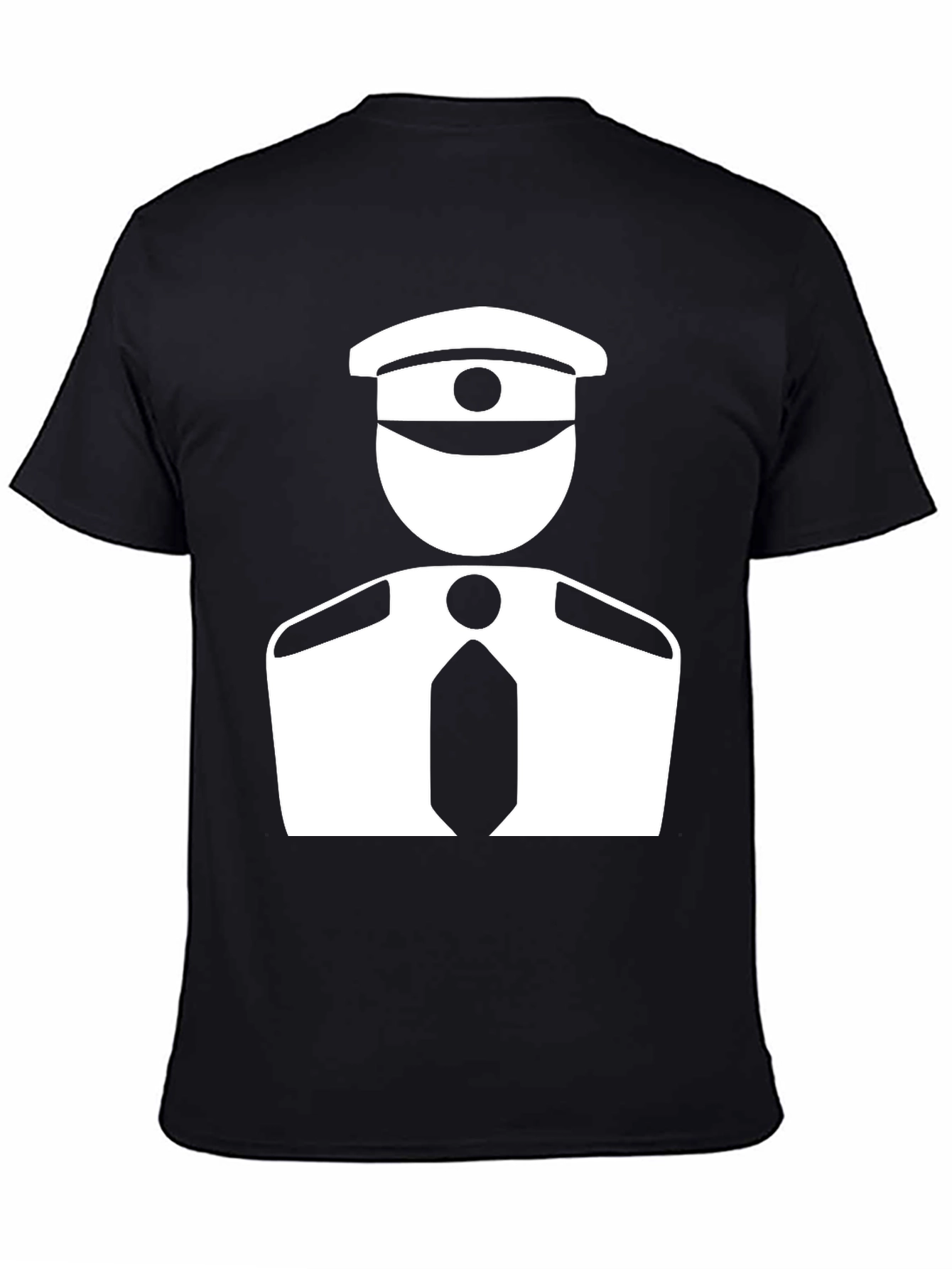 Pilot Graphic Tee - Black Cotton Blend Comfort
