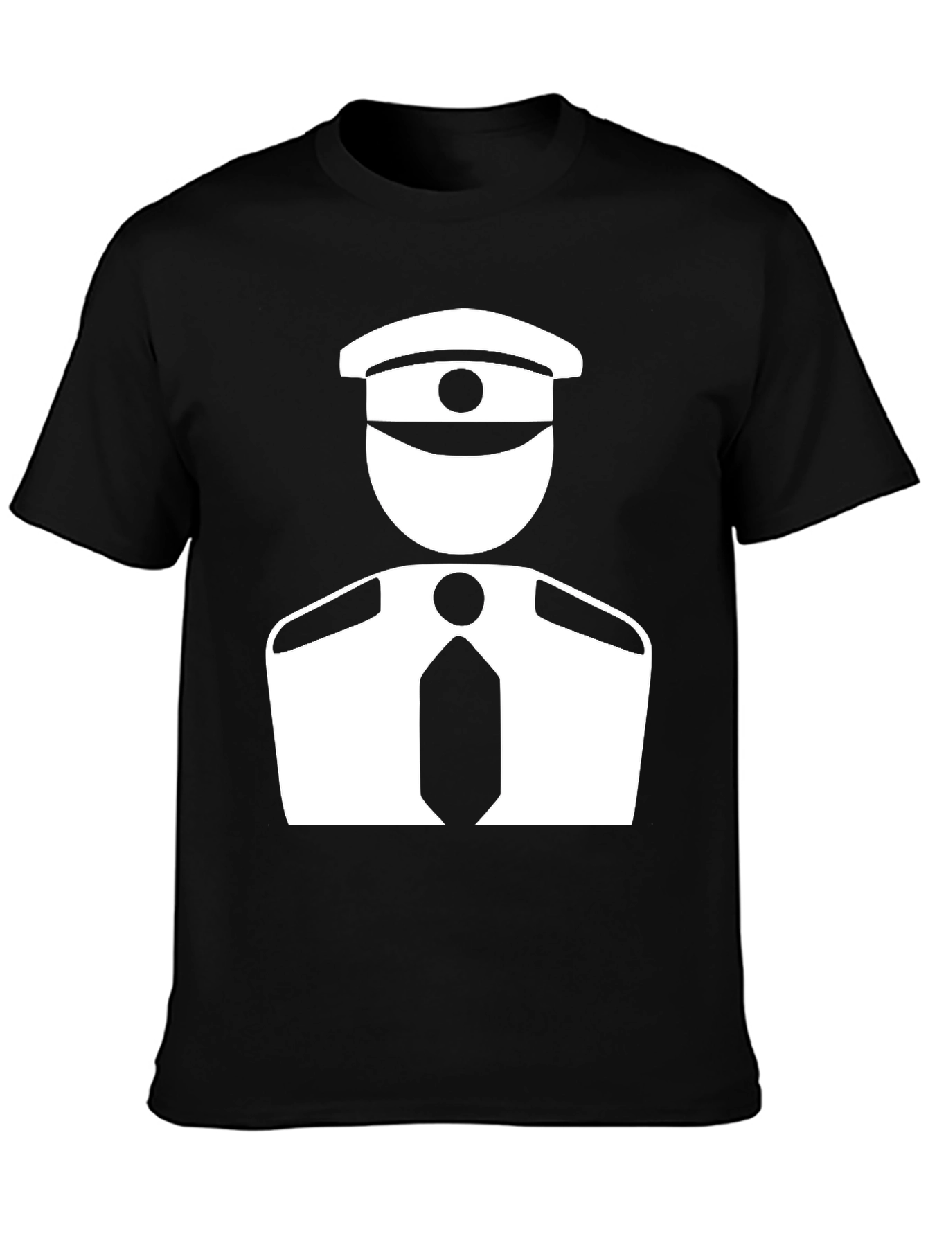 Pilot Graphic Tee - Black Cotton Blend Comfort
