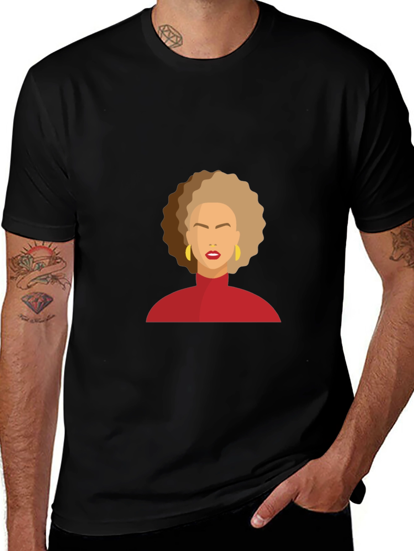 Modern Afro Woman Graphic Tee