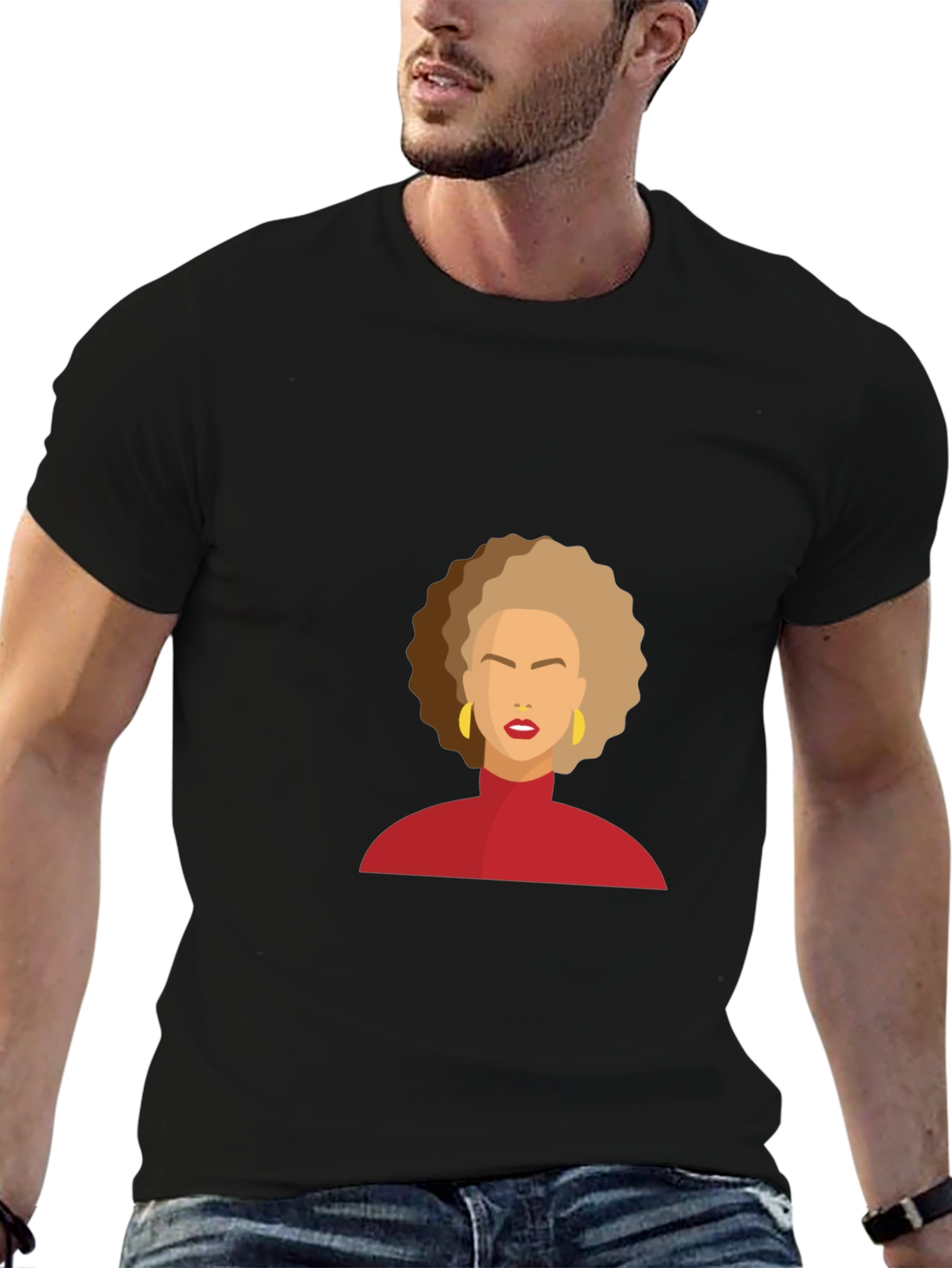 Modern Afro Woman Graphic Tee