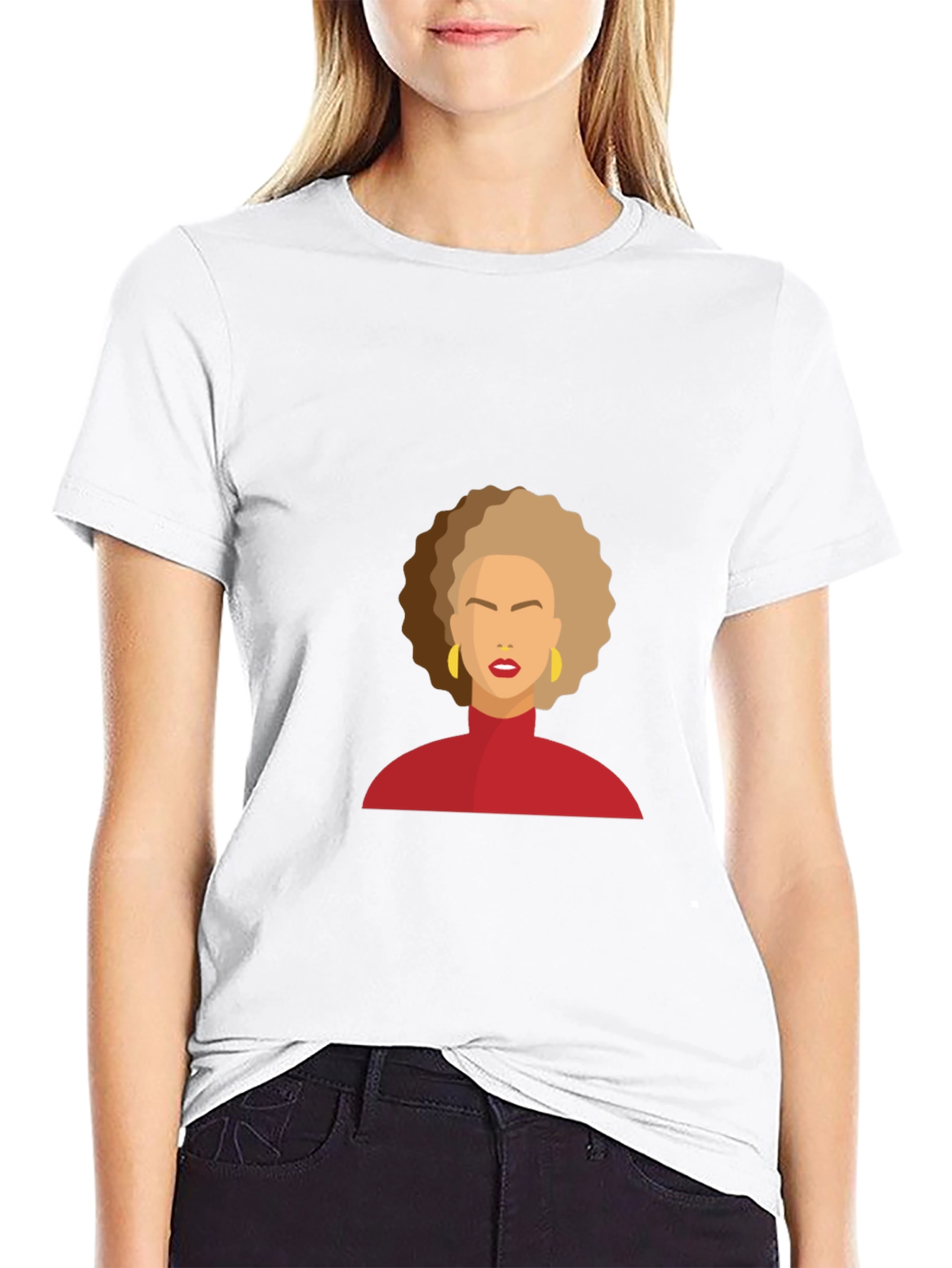 Modern Afro Woman Graphic Tee