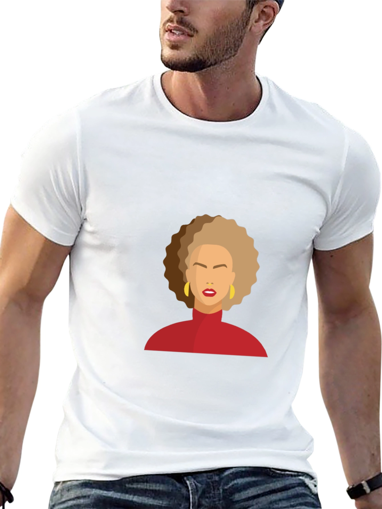 Modern Afro Woman Graphic Tee