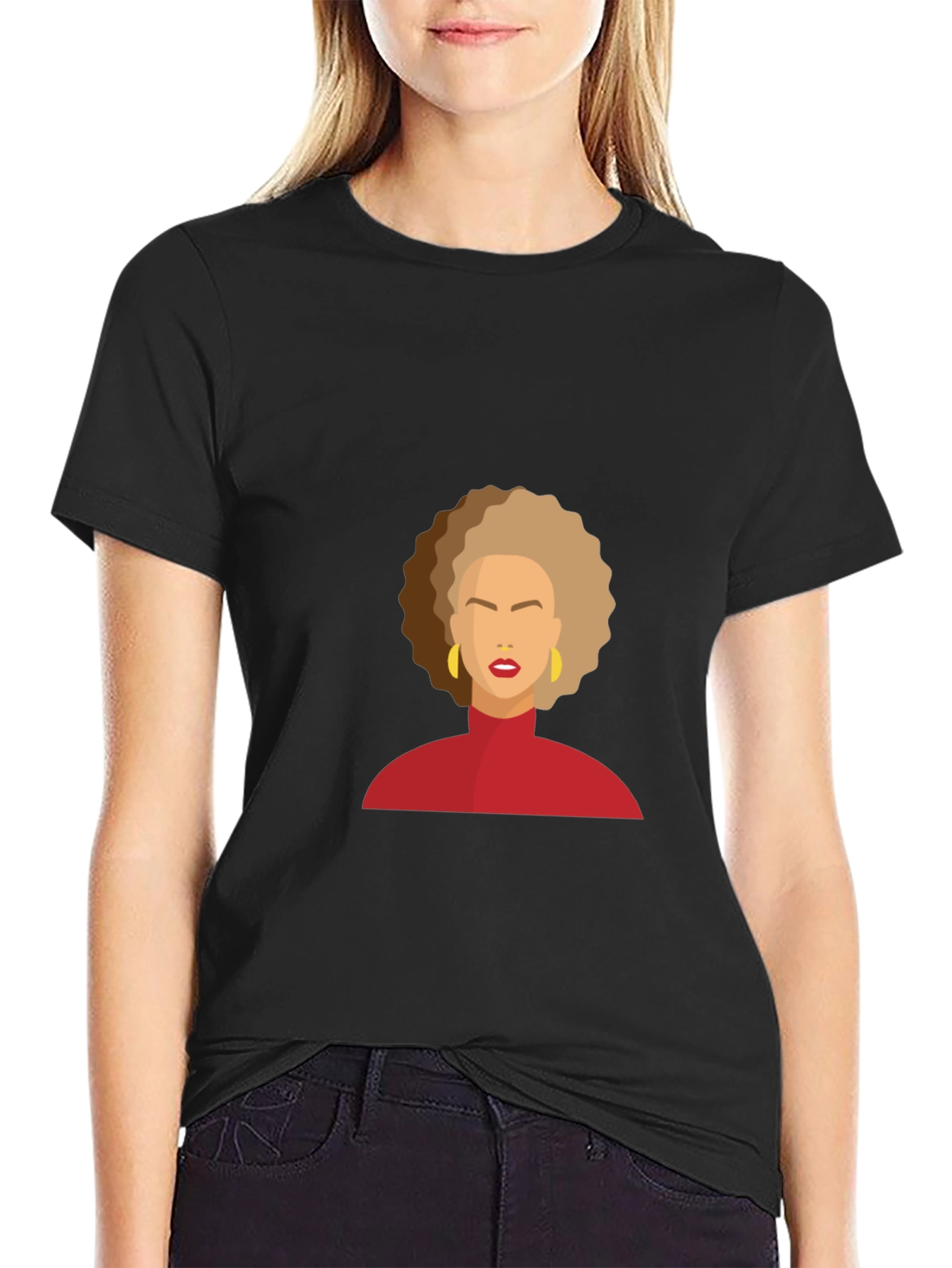 Modern Afro Woman Graphic Tee