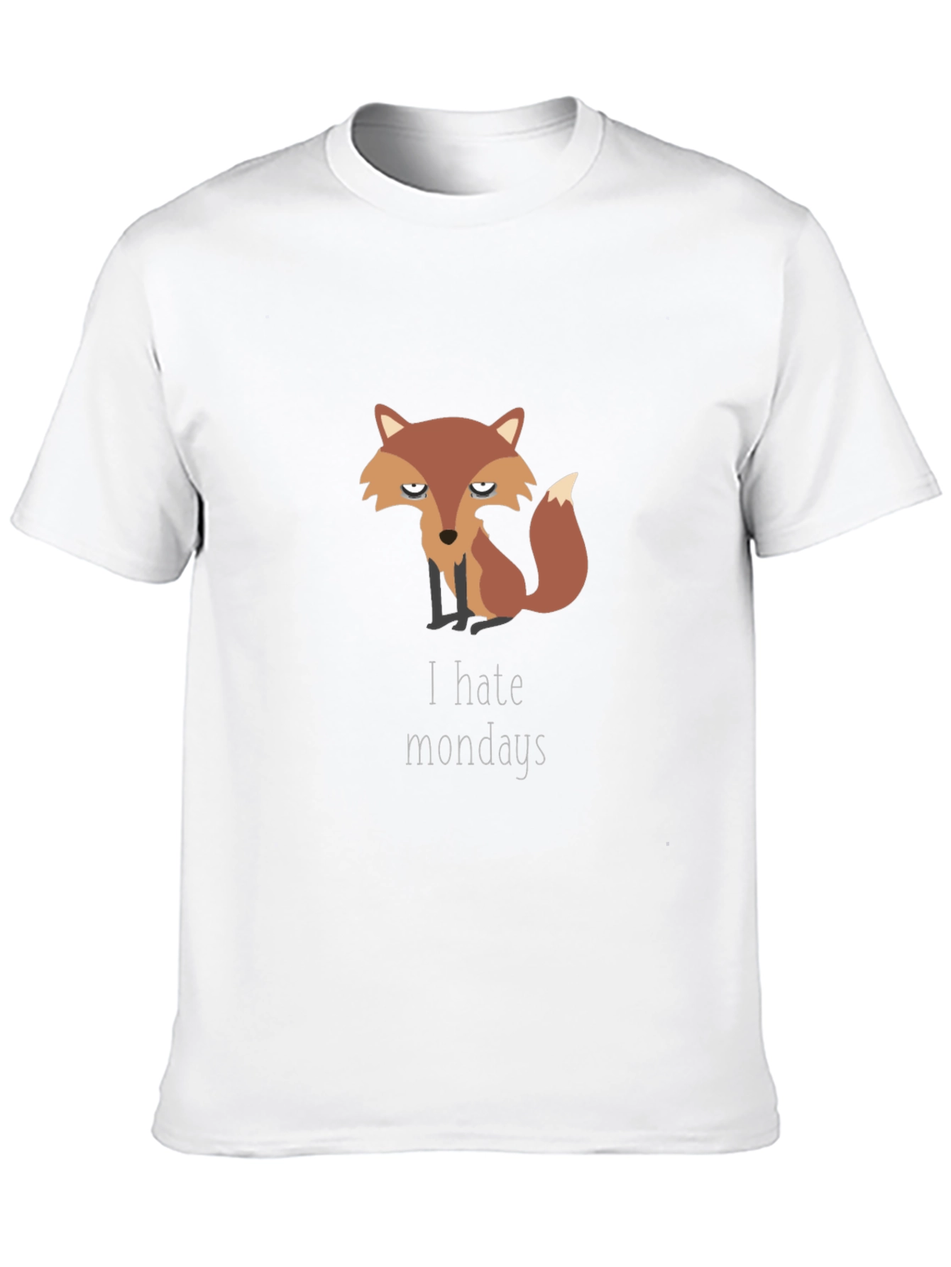 I Hate Mondays Fox Graphic T-Shirt