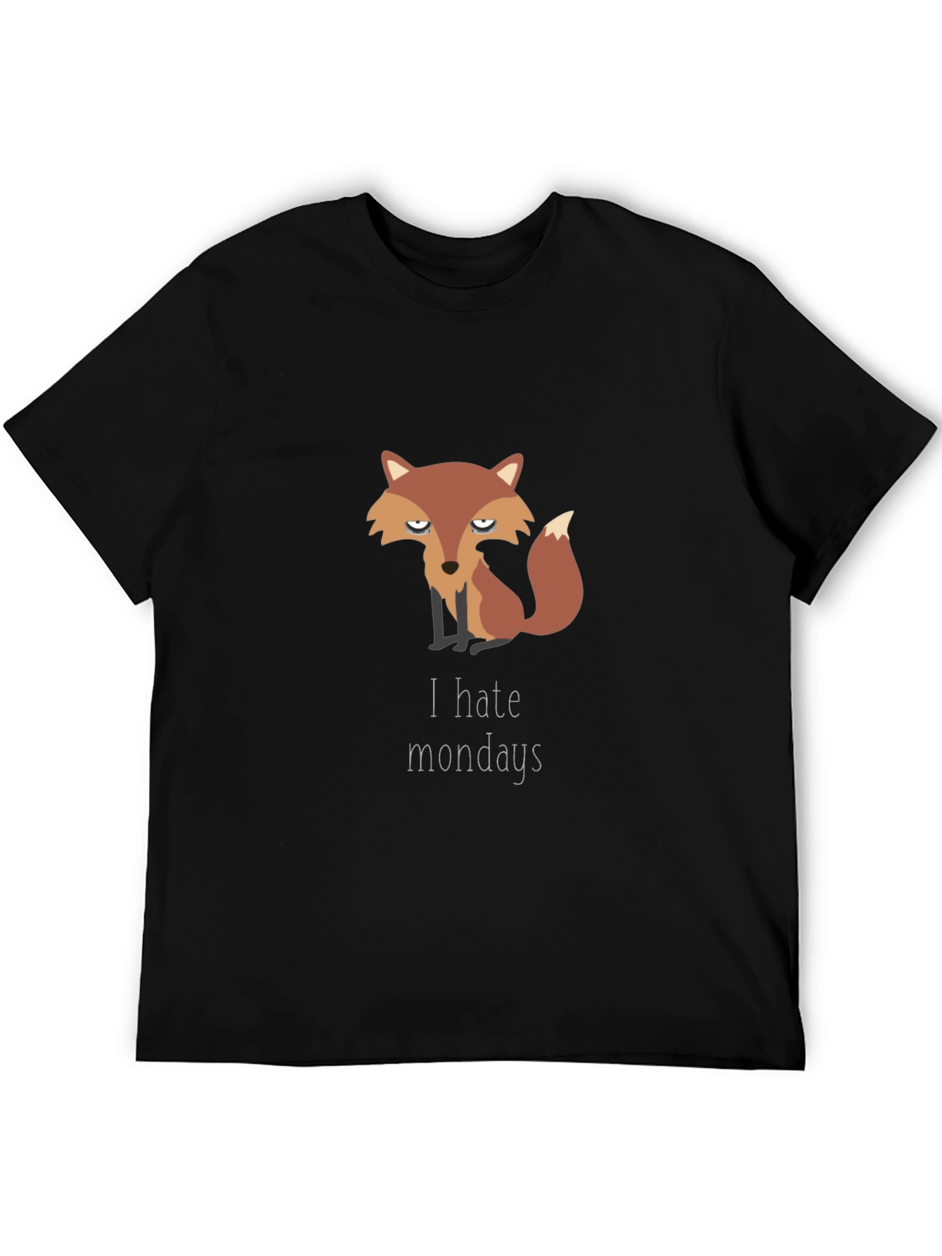 I Hate Mondays Fox Graphic T-Shirt