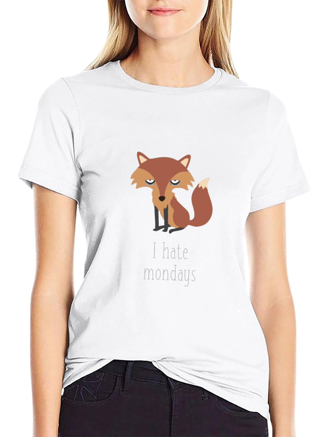 I Hate Mondays Fox Graphic T-Shirt