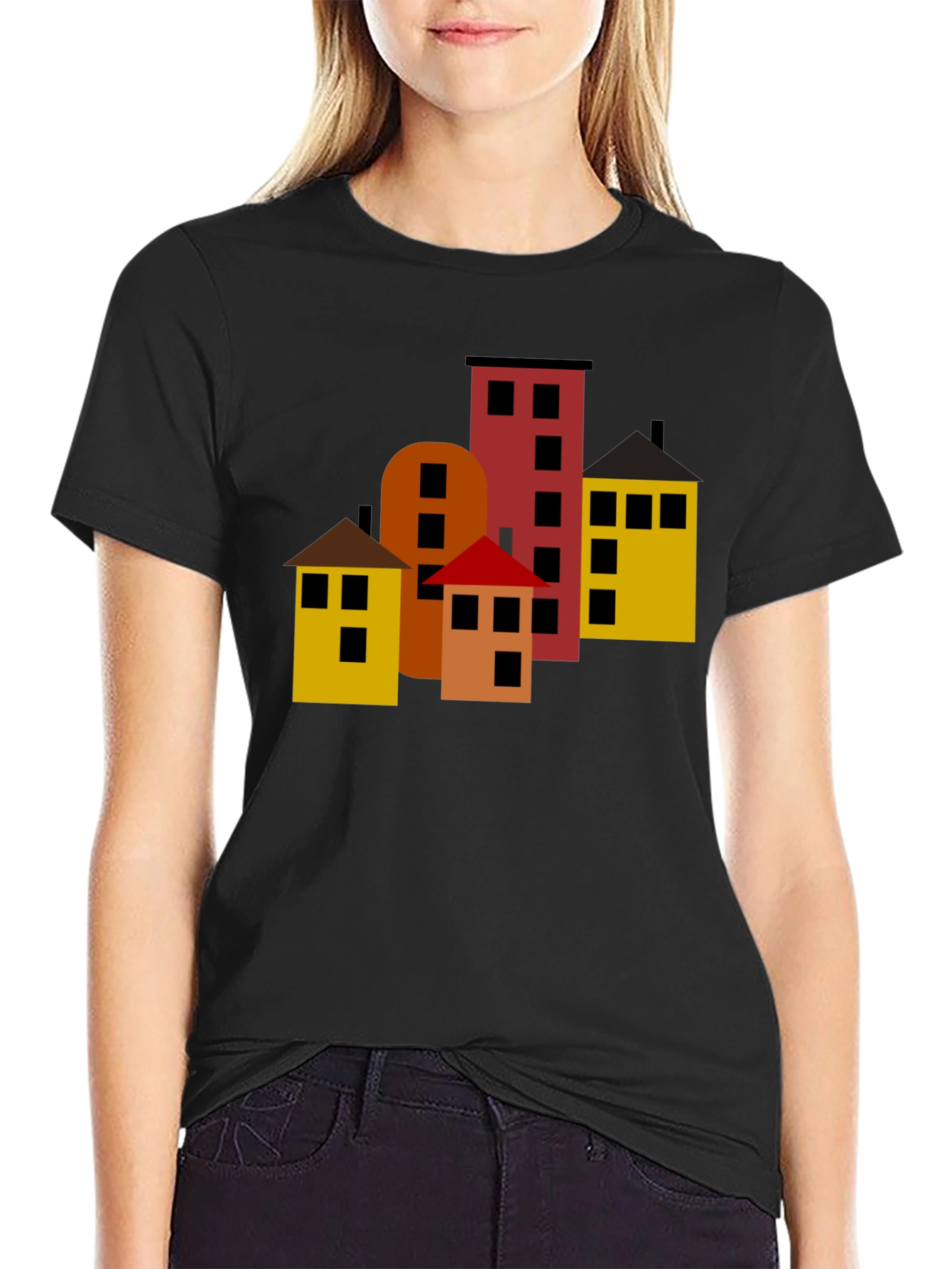 Cityscape Graphic Tee - Modern Urban Design