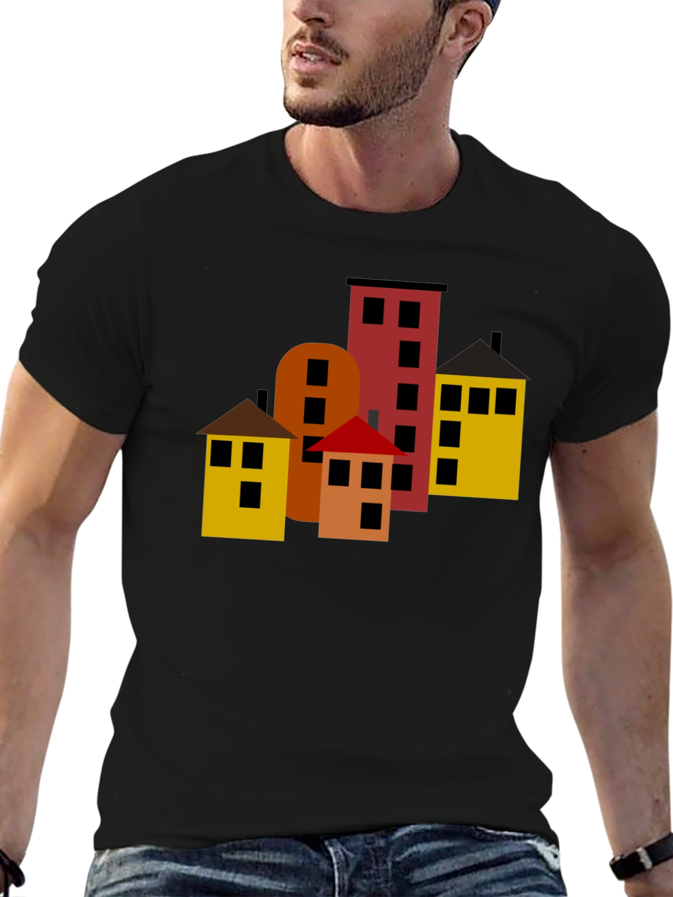 Cityscape Graphic Tee - Modern Urban Design