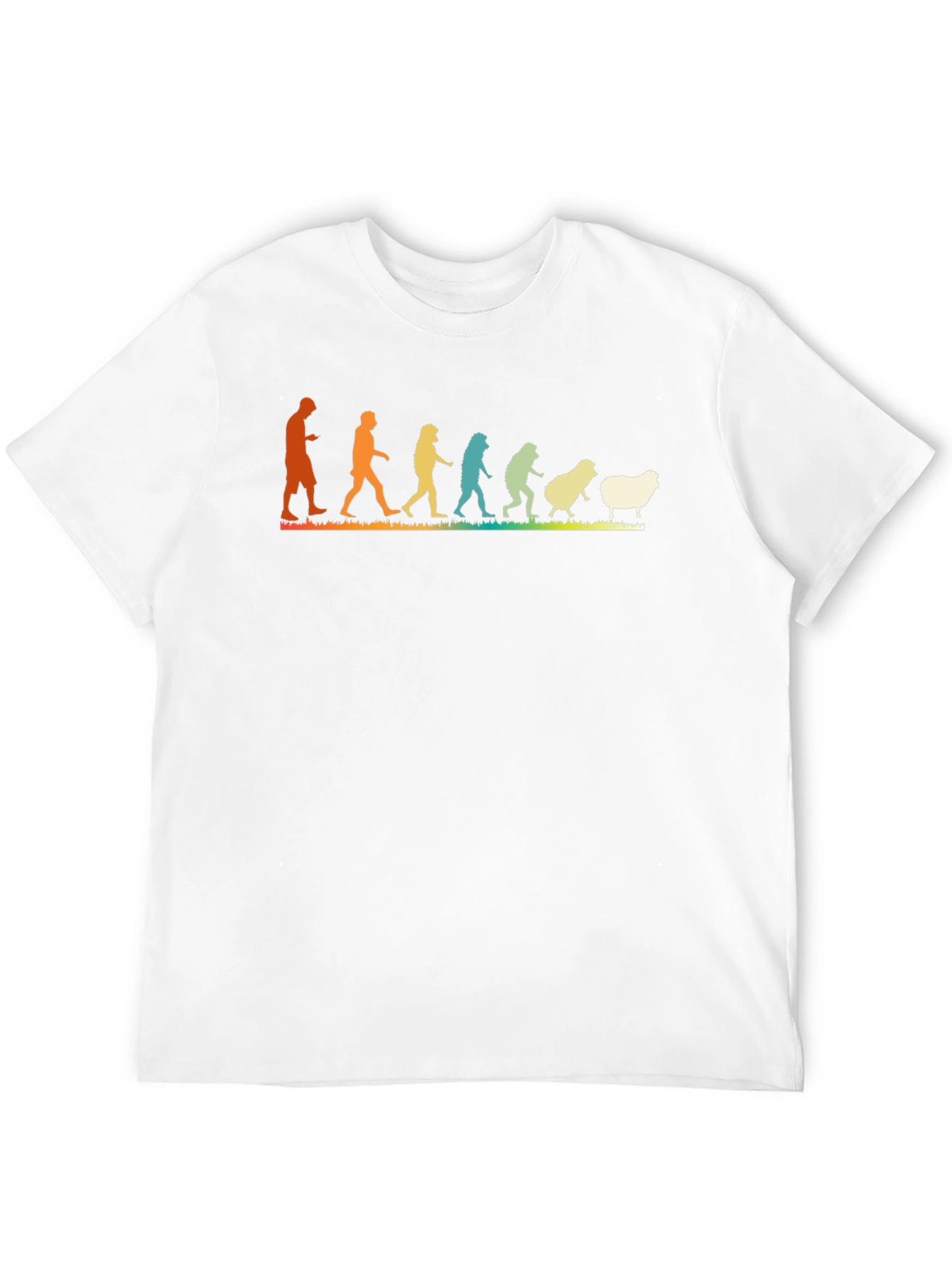 Evolution to Sheep T-Shirt - Humorous Design