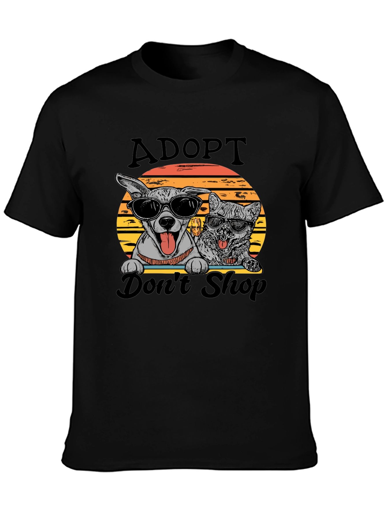 Adopt Dont Shop Graphic T-Shirt