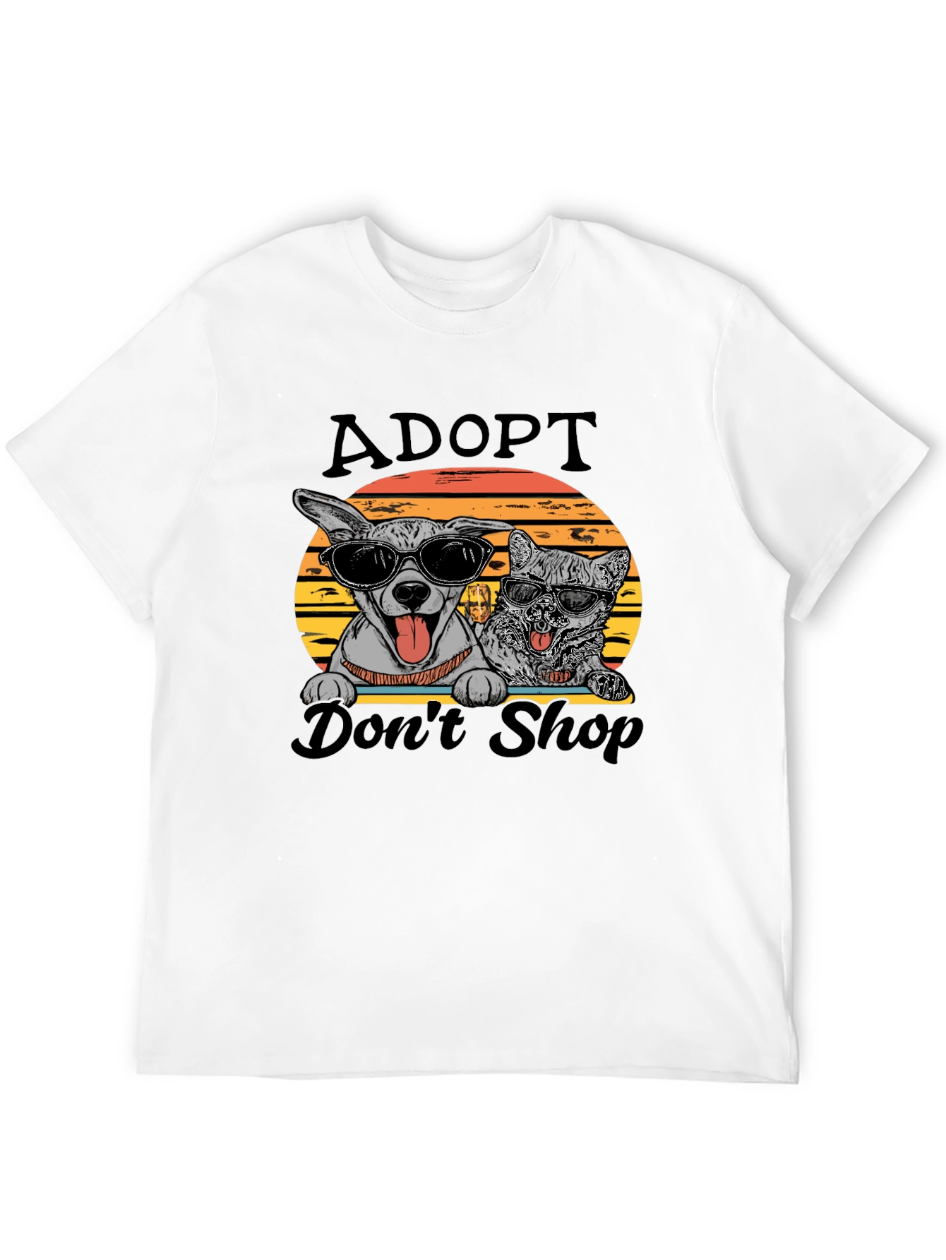 Adopt Dont Shop Graphic T-Shirt