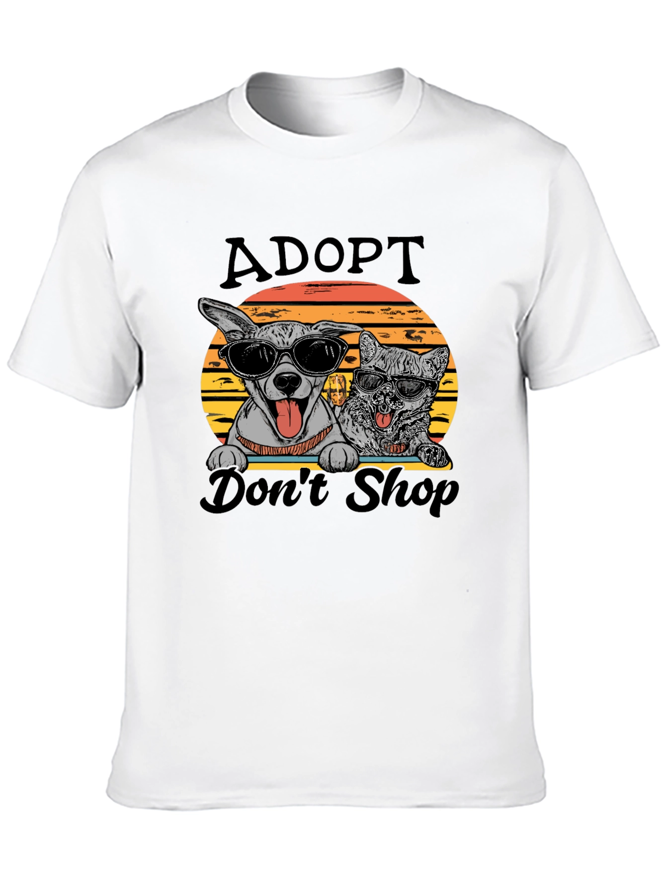 Adopt Dont Shop Graphic T-Shirt
