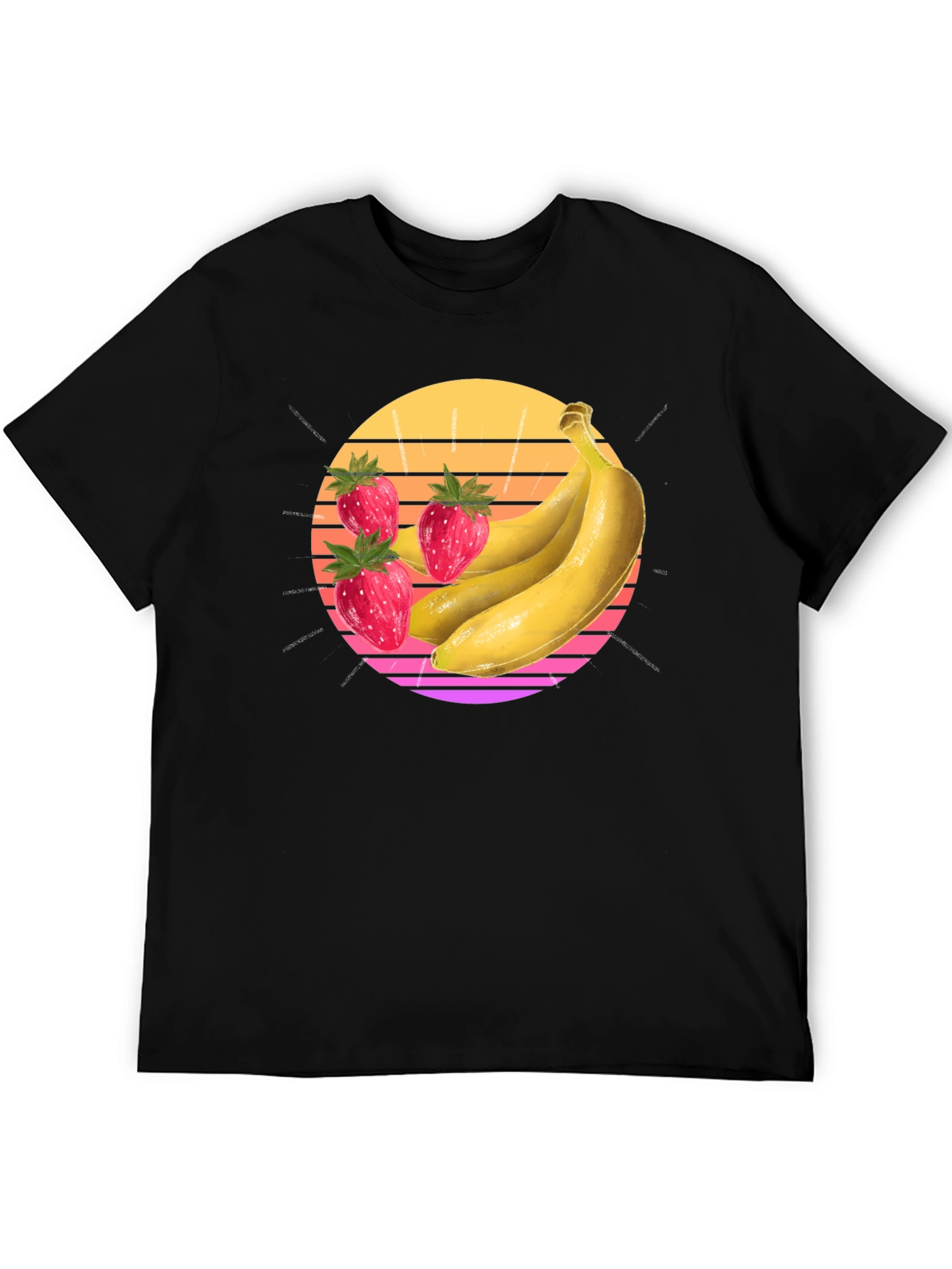 Strawberry Banana Sunset Graphic Tee