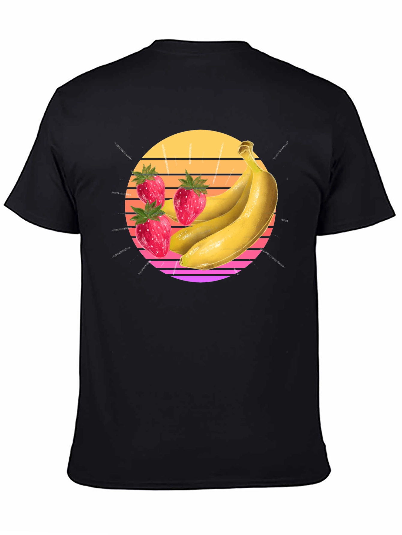 Strawberry Banana Sunset Graphic Tee