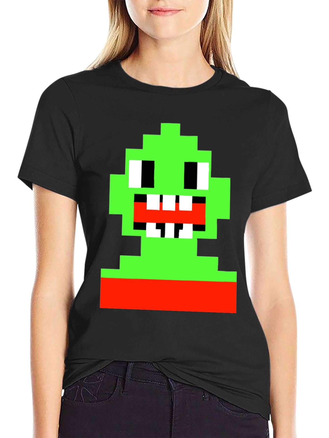 Pixel Monster Graphic Tee - Retro Gamer Style