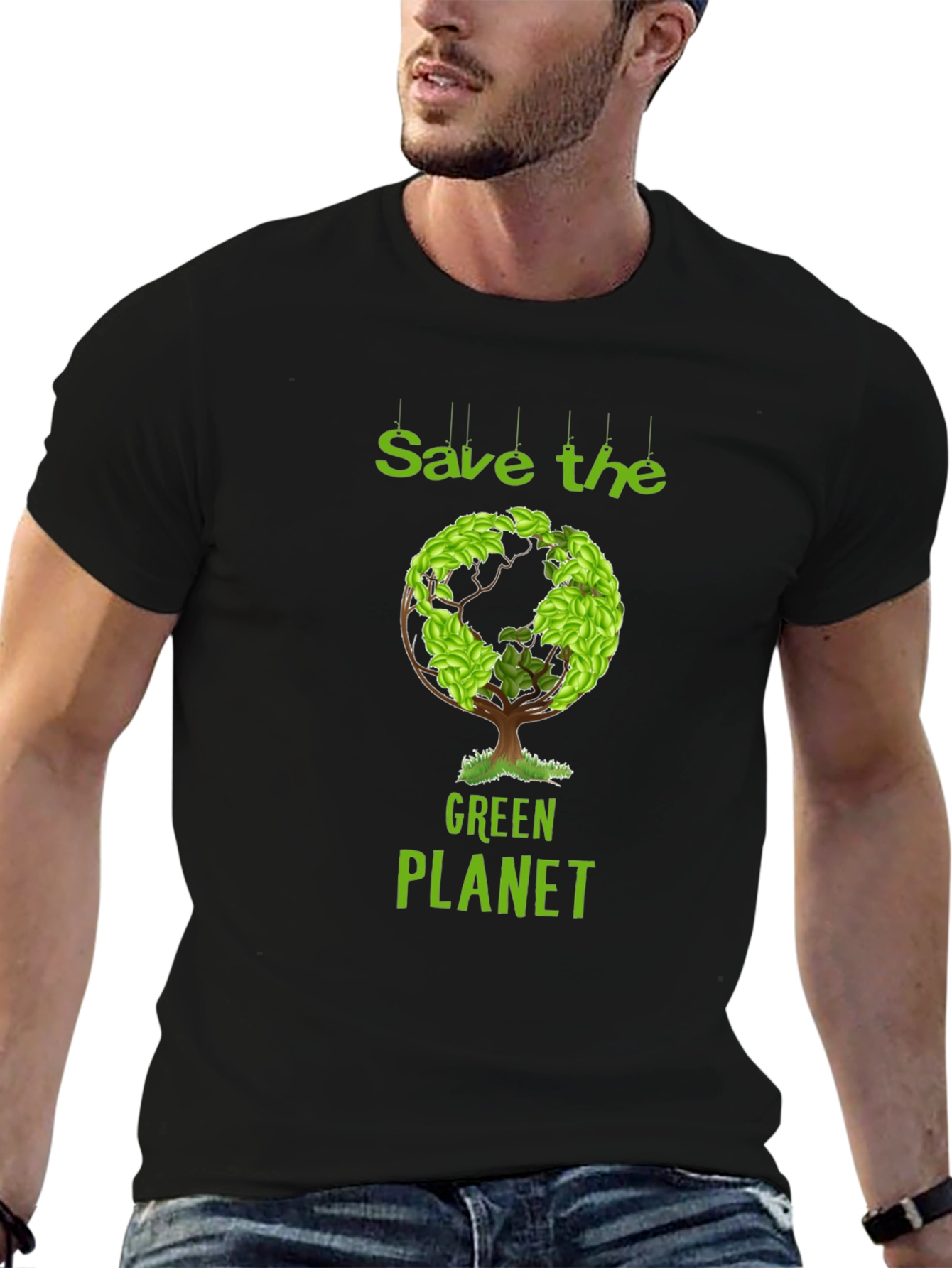 Eco-Friendly Earth Tree Graphic Tee
