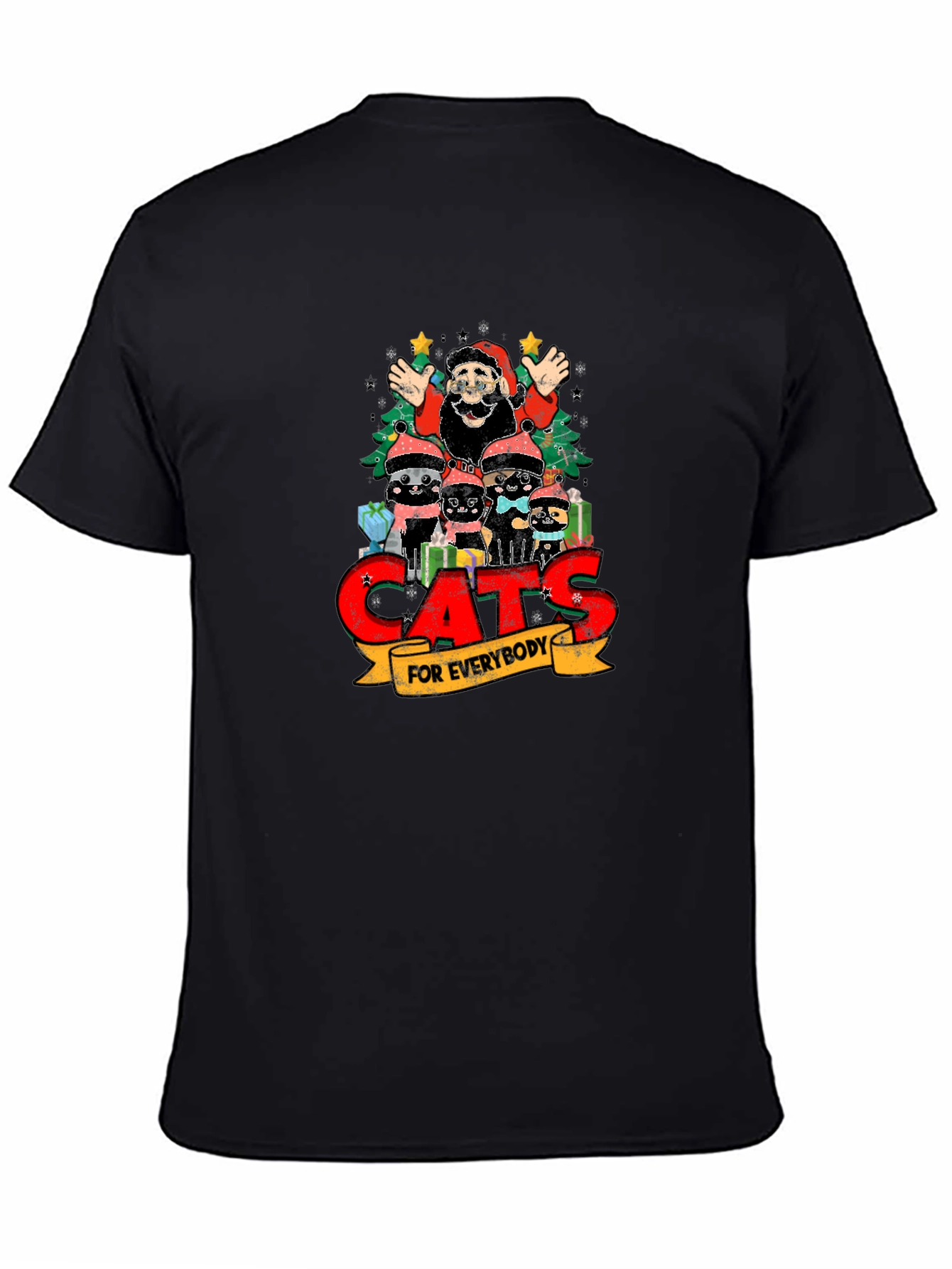 Cats For Everybody Christmas Graphic T-Shirt