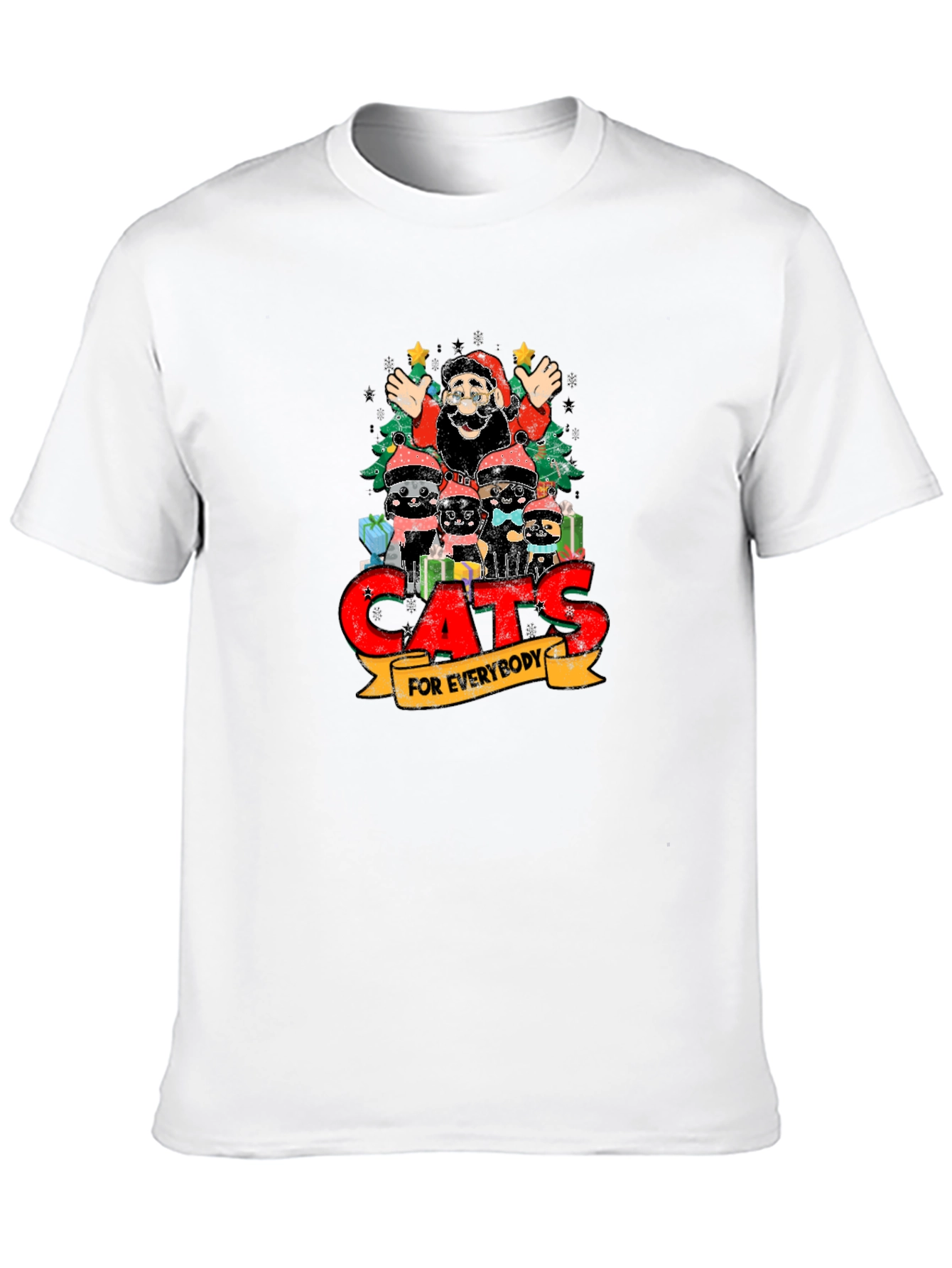 Cats For Everybody Christmas Graphic T-Shirt
