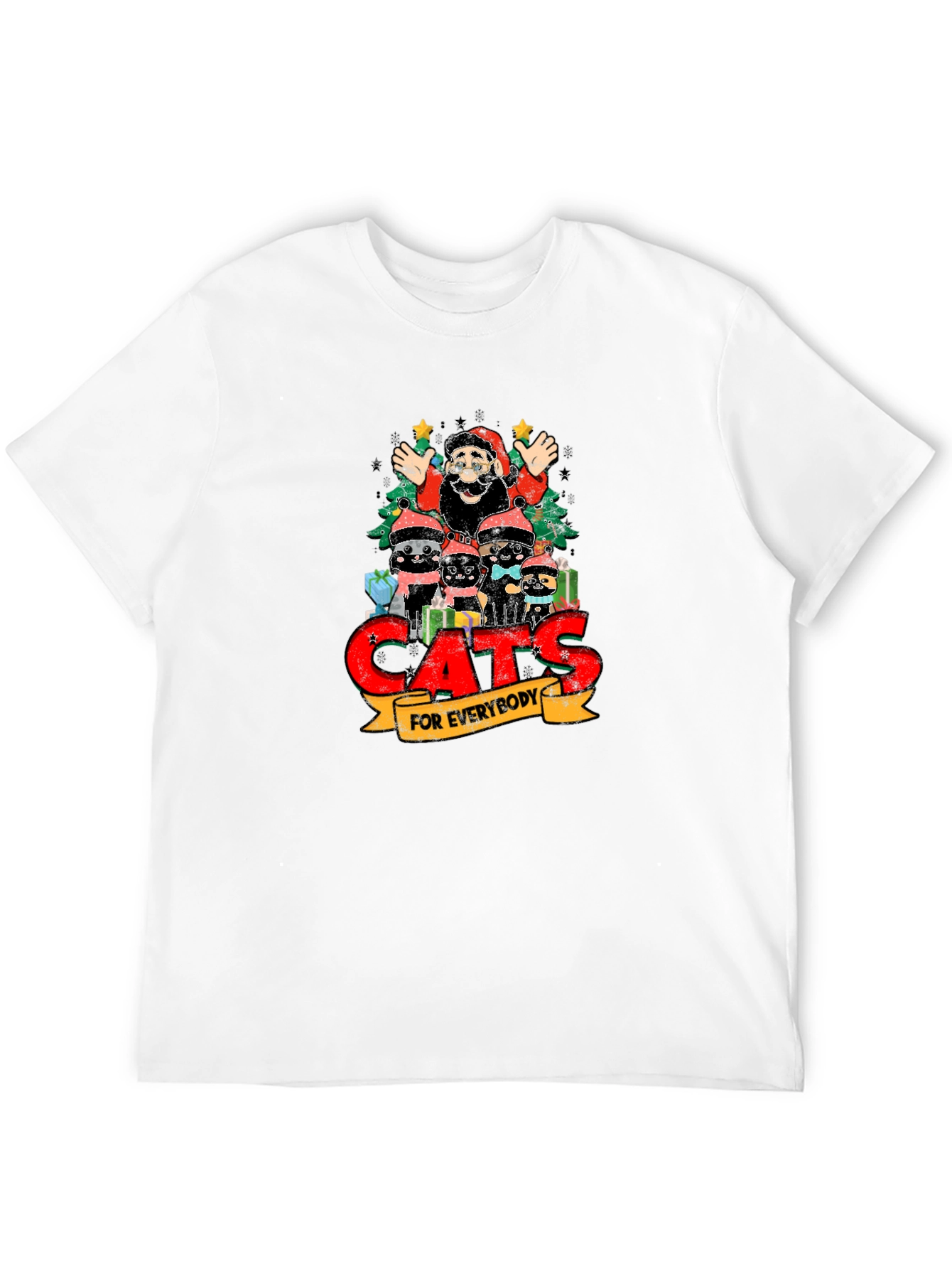 Cats For Everybody Christmas Graphic T-Shirt