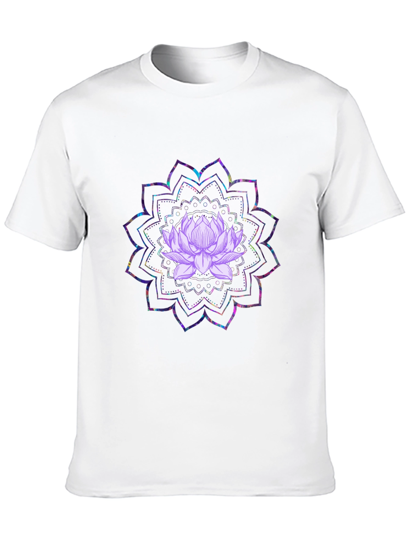 Lotus Mandala Graphic Black T-Shirt