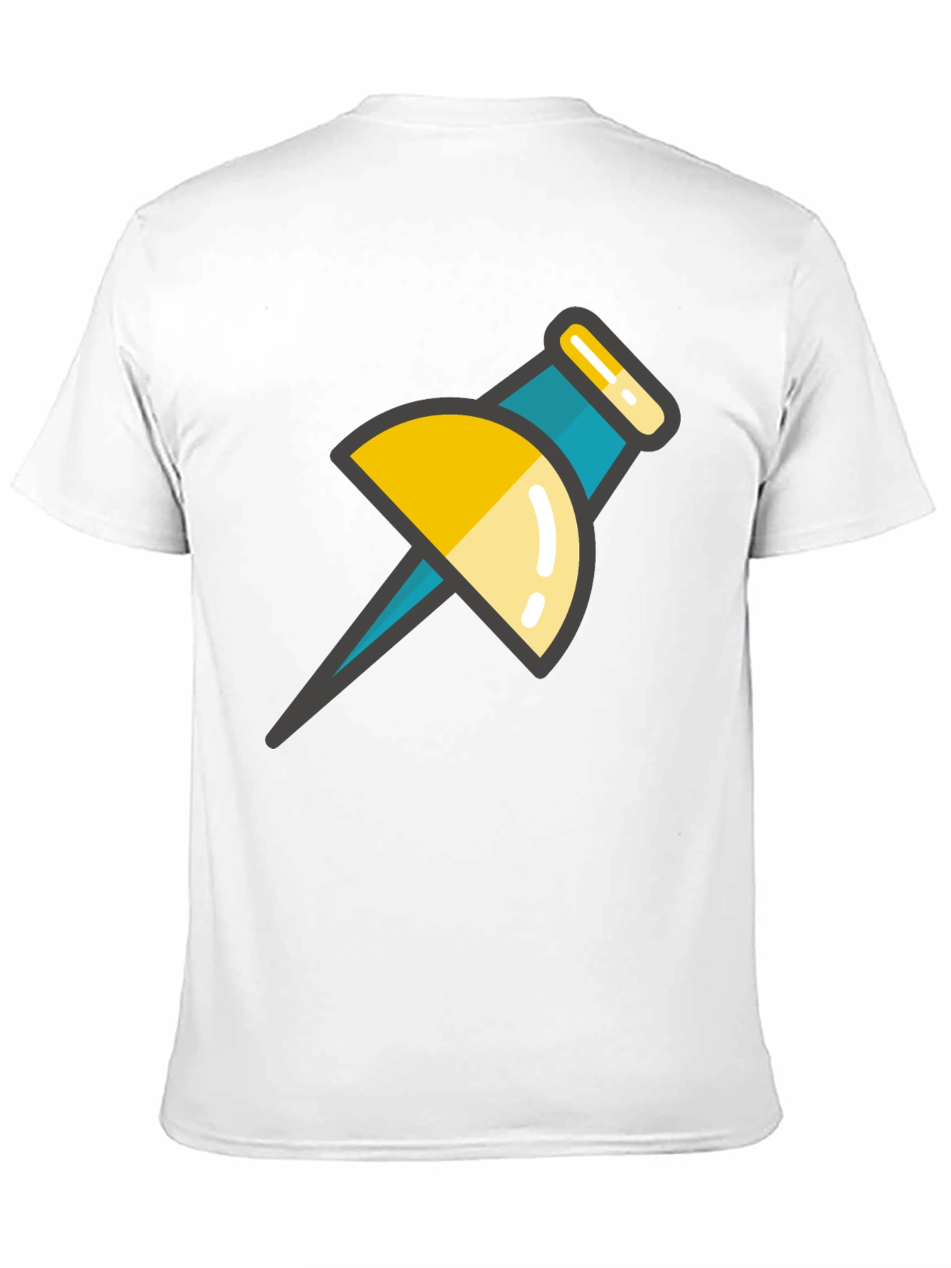 Pin Graphic Black T-Shirt - Unique Design