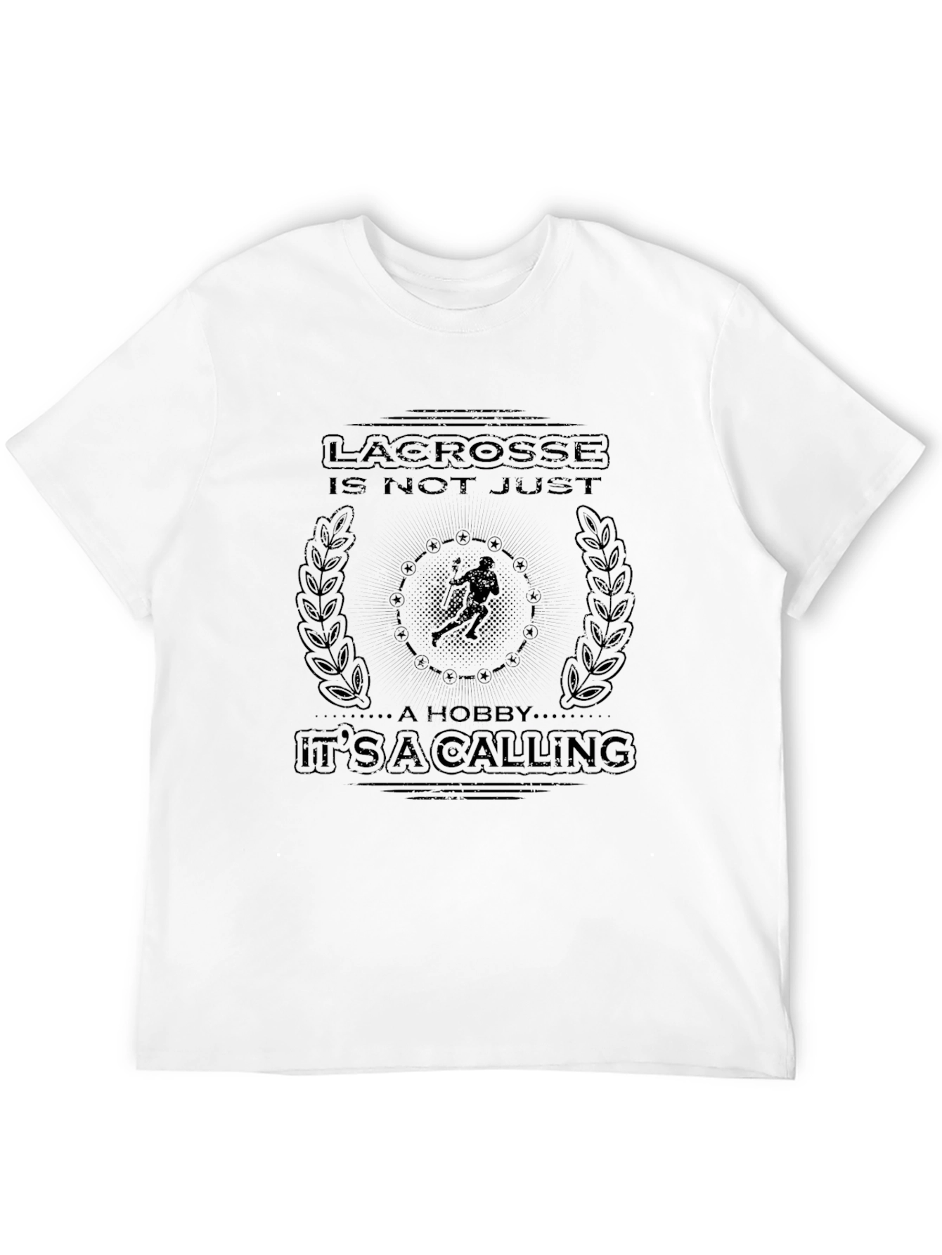 Lacrosse is a Calling Tee - Black Graphic Print