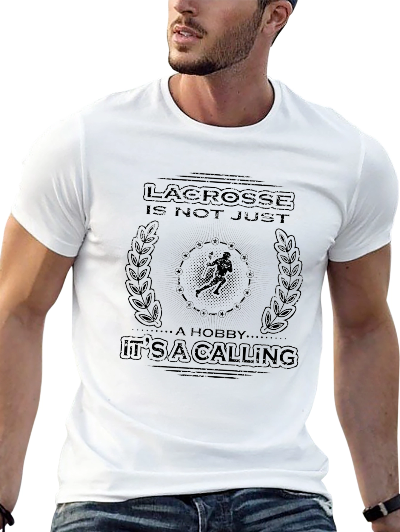 Lacrosse is a Calling Tee - Black Graphic Print