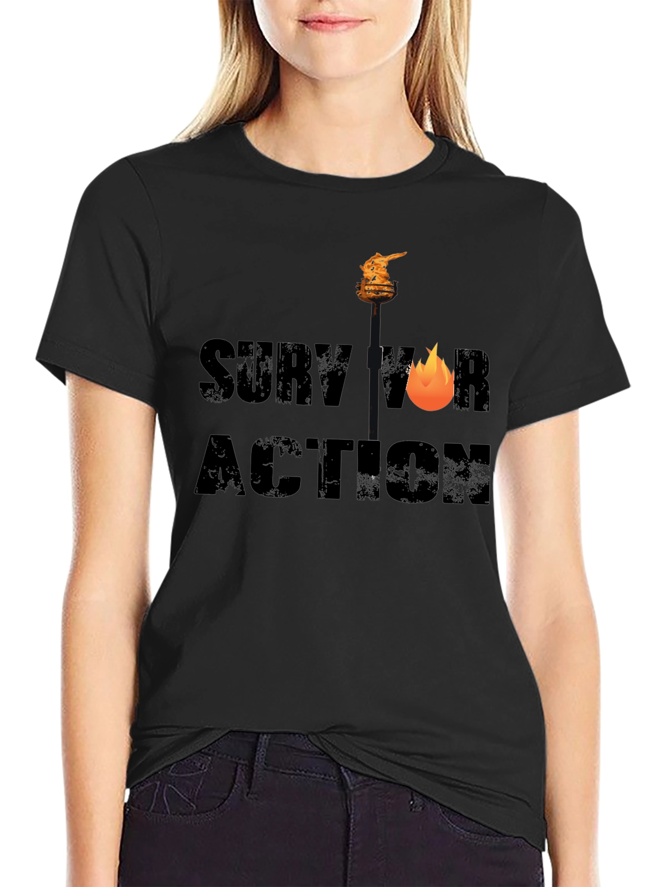 Survivor Action Graphic Tee - Bold Style