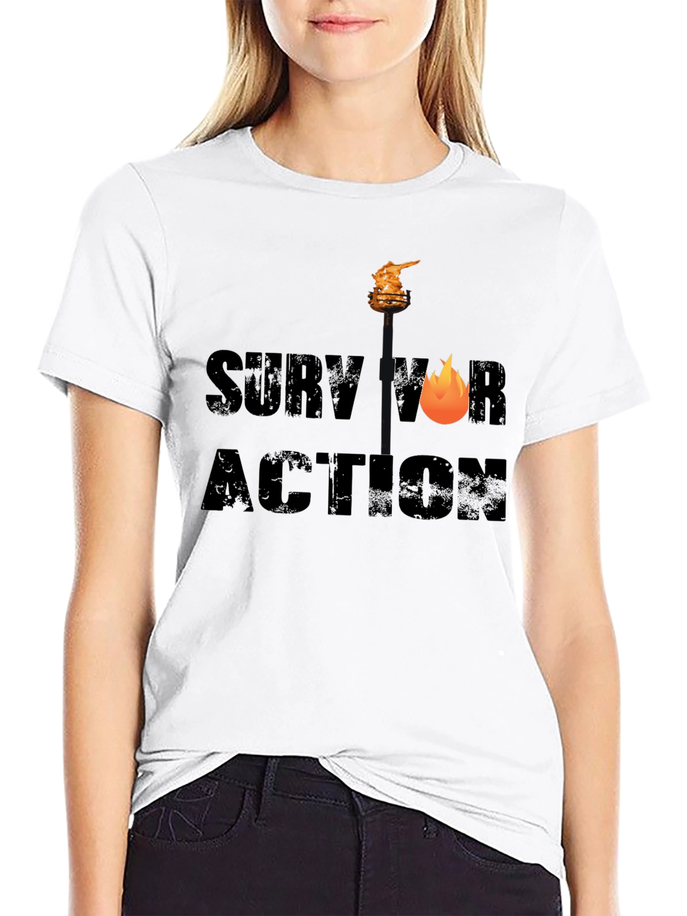 Survivor Action Graphic Tee - Bold Style