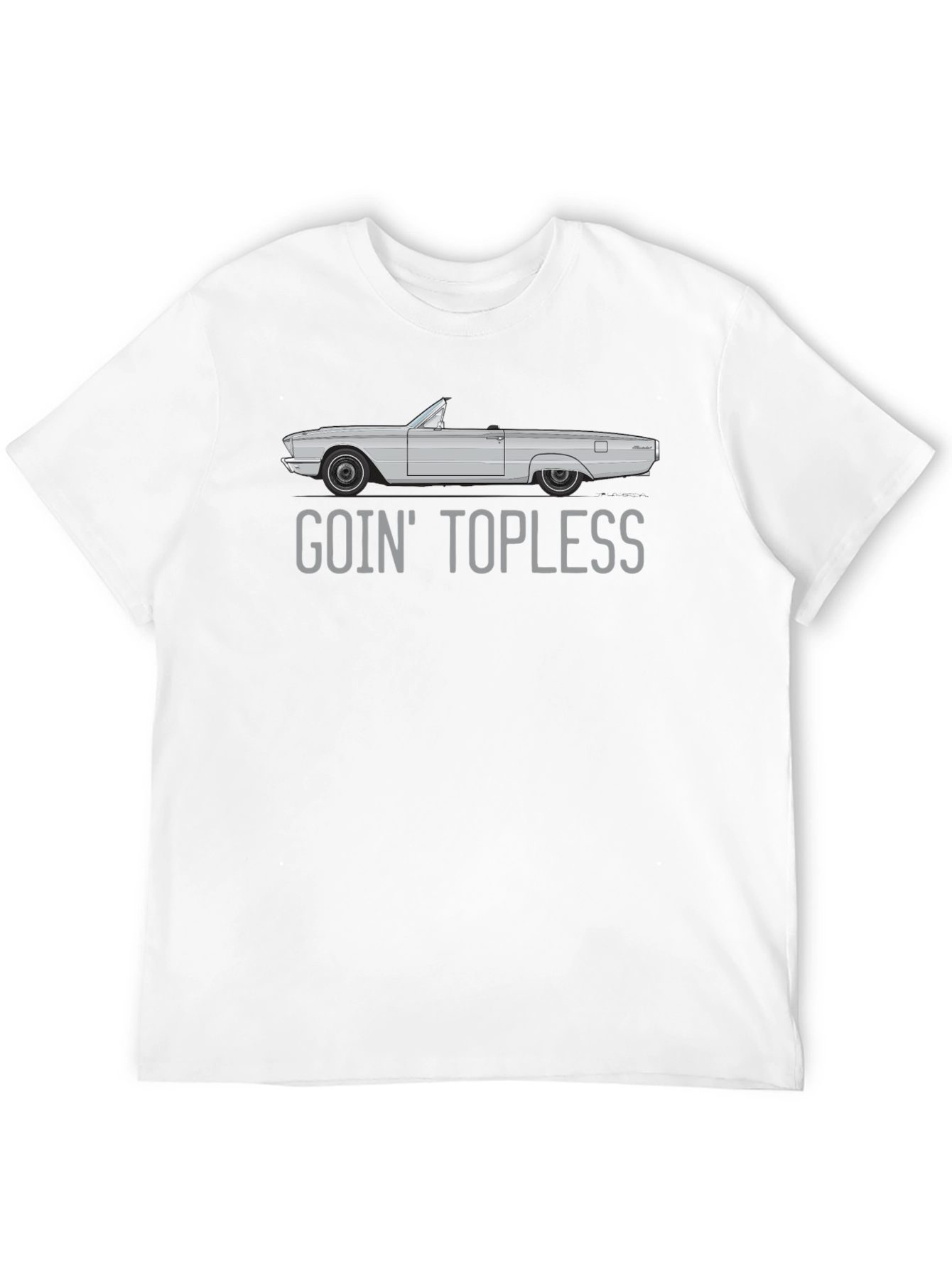 Goin Topless Car Graphic T-Shirt