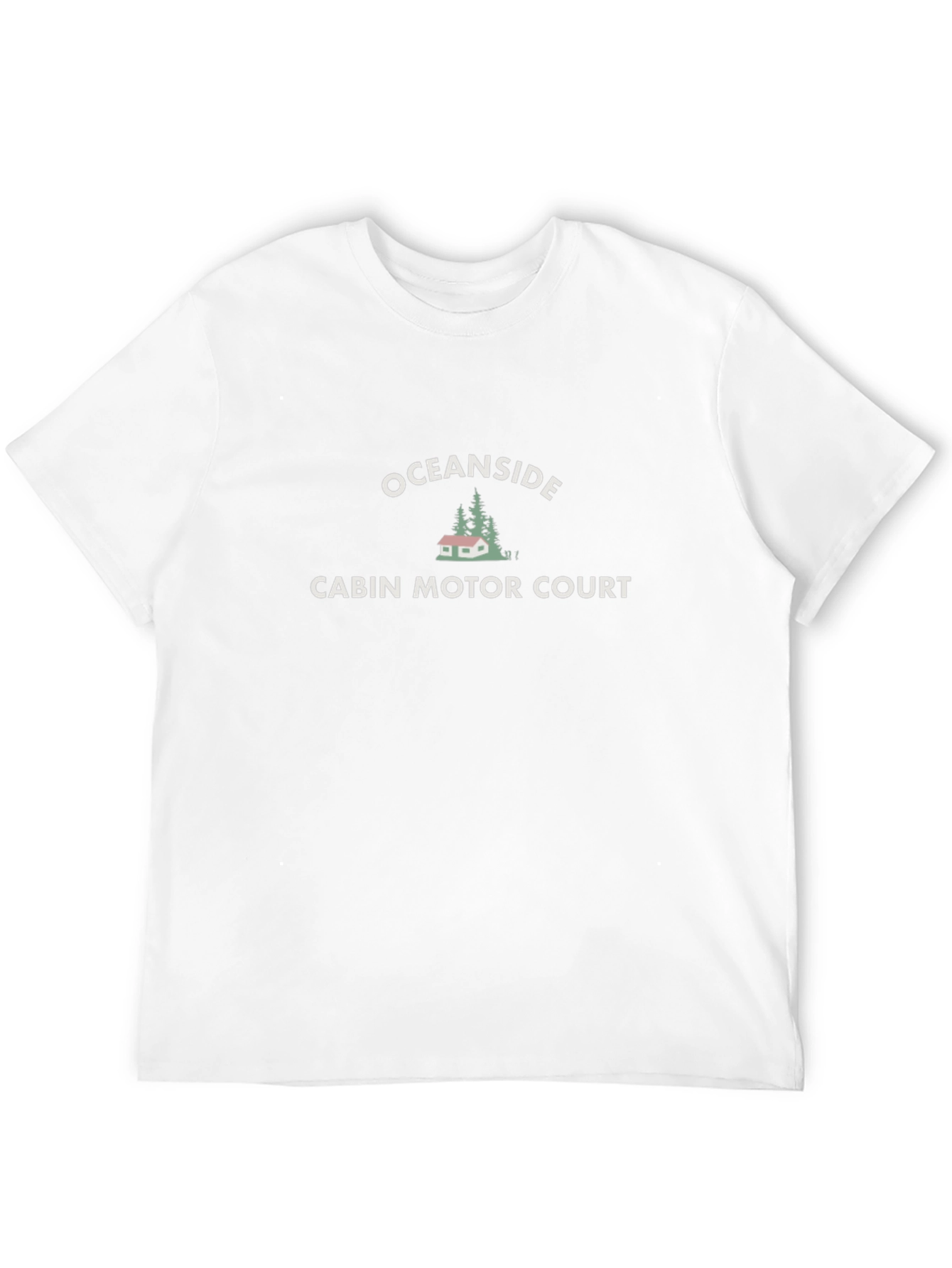Oceanside Cabin Motor Court Black Graphic T-Shirt