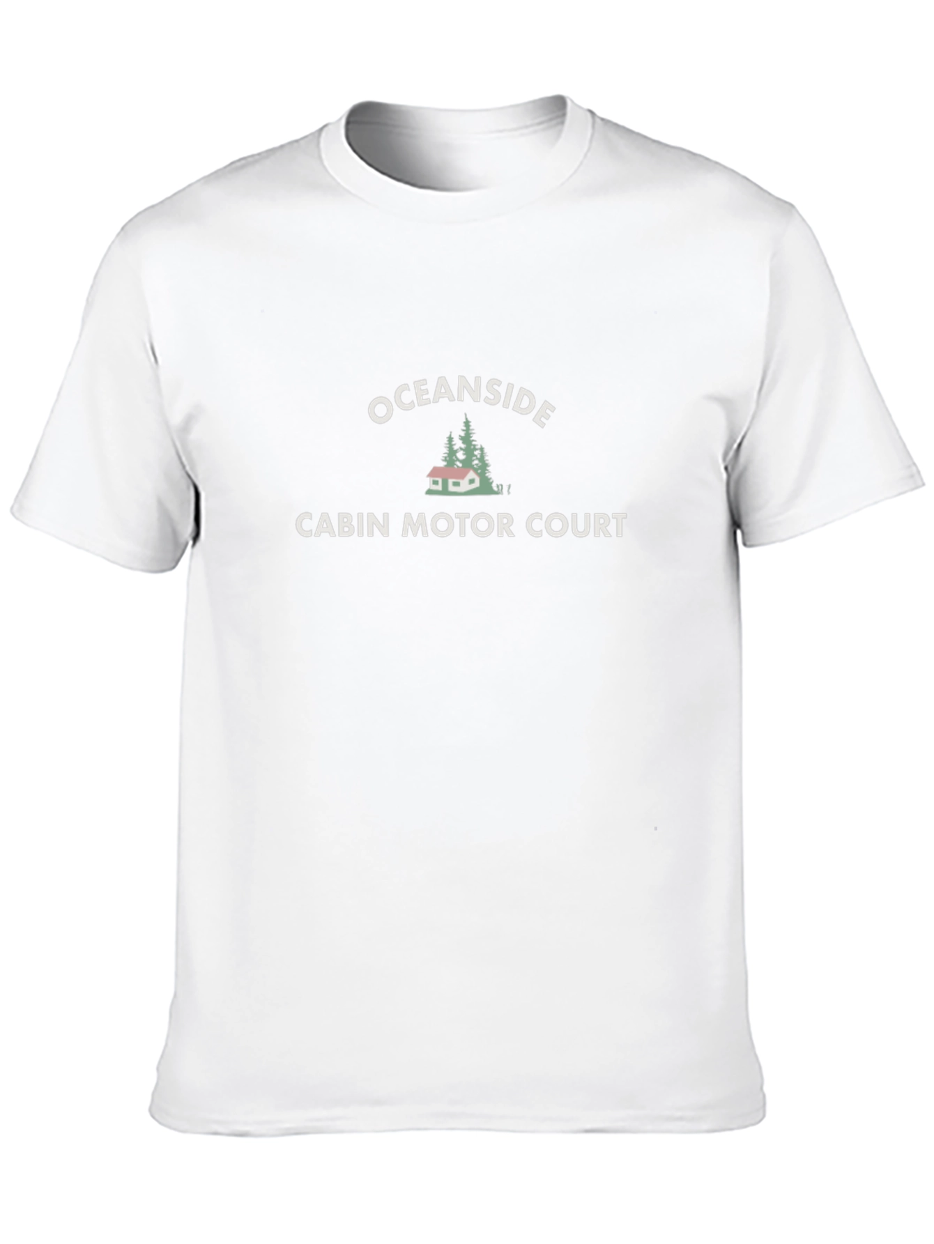 Oceanside Cabin Motor Court Black Graphic T-Shirt