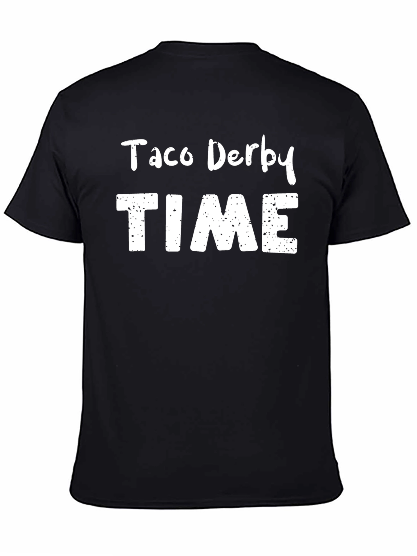Taco Derby Time Black T-Shirt Novelty Graphic Tee