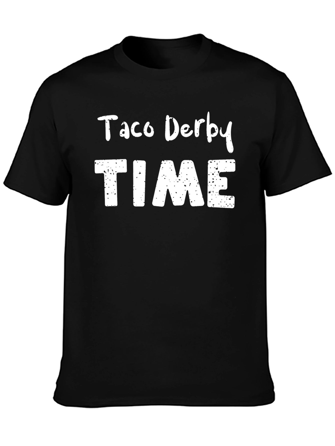Taco Derby Time Black T-Shirt Novelty Graphic Tee