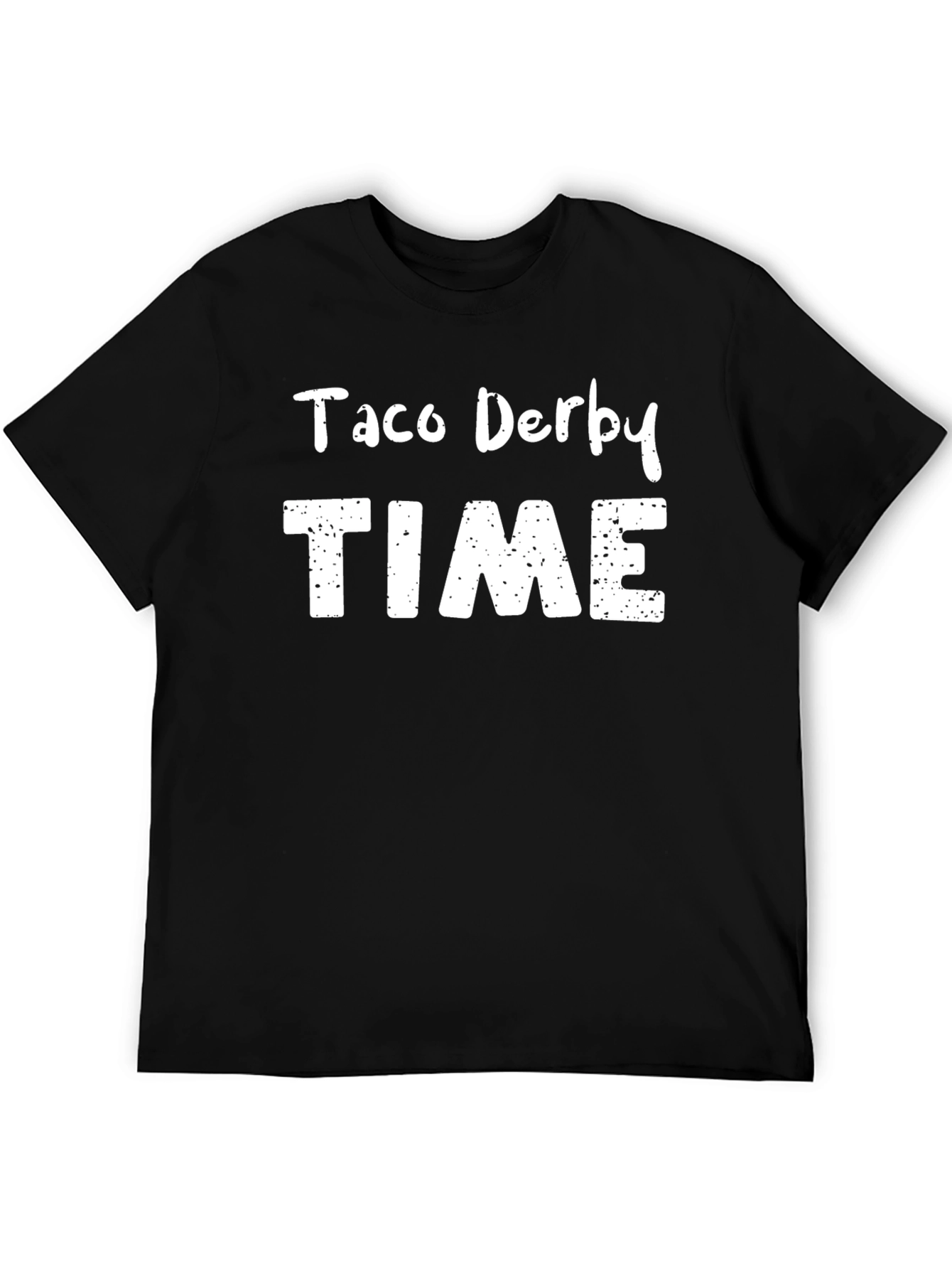 Taco Derby Time Black T-Shirt Novelty Graphic Tee