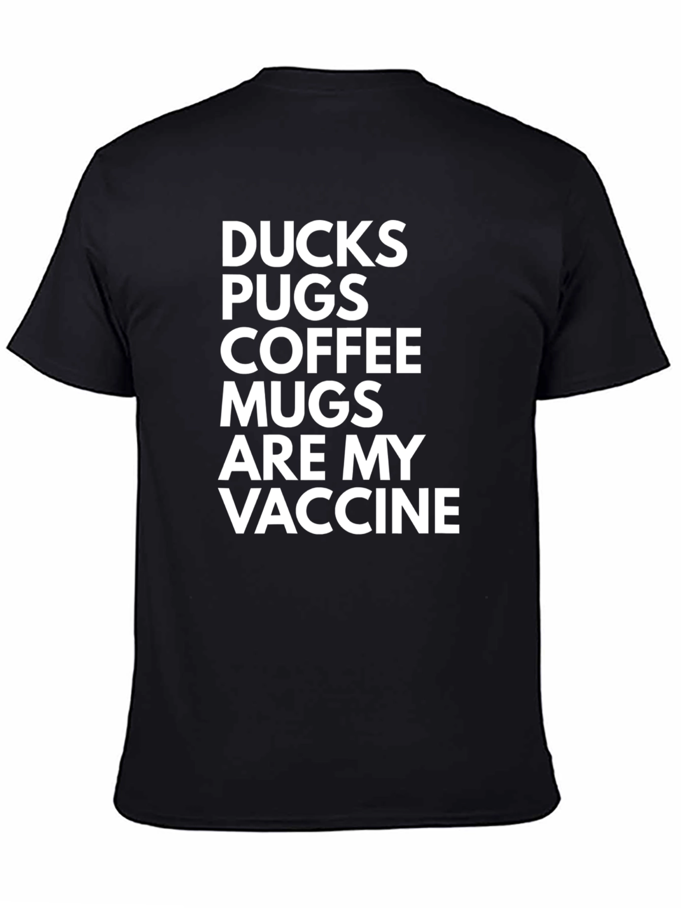 Ducks Pugs Coffee T-Shirt - Vaccine Alternative Tee
