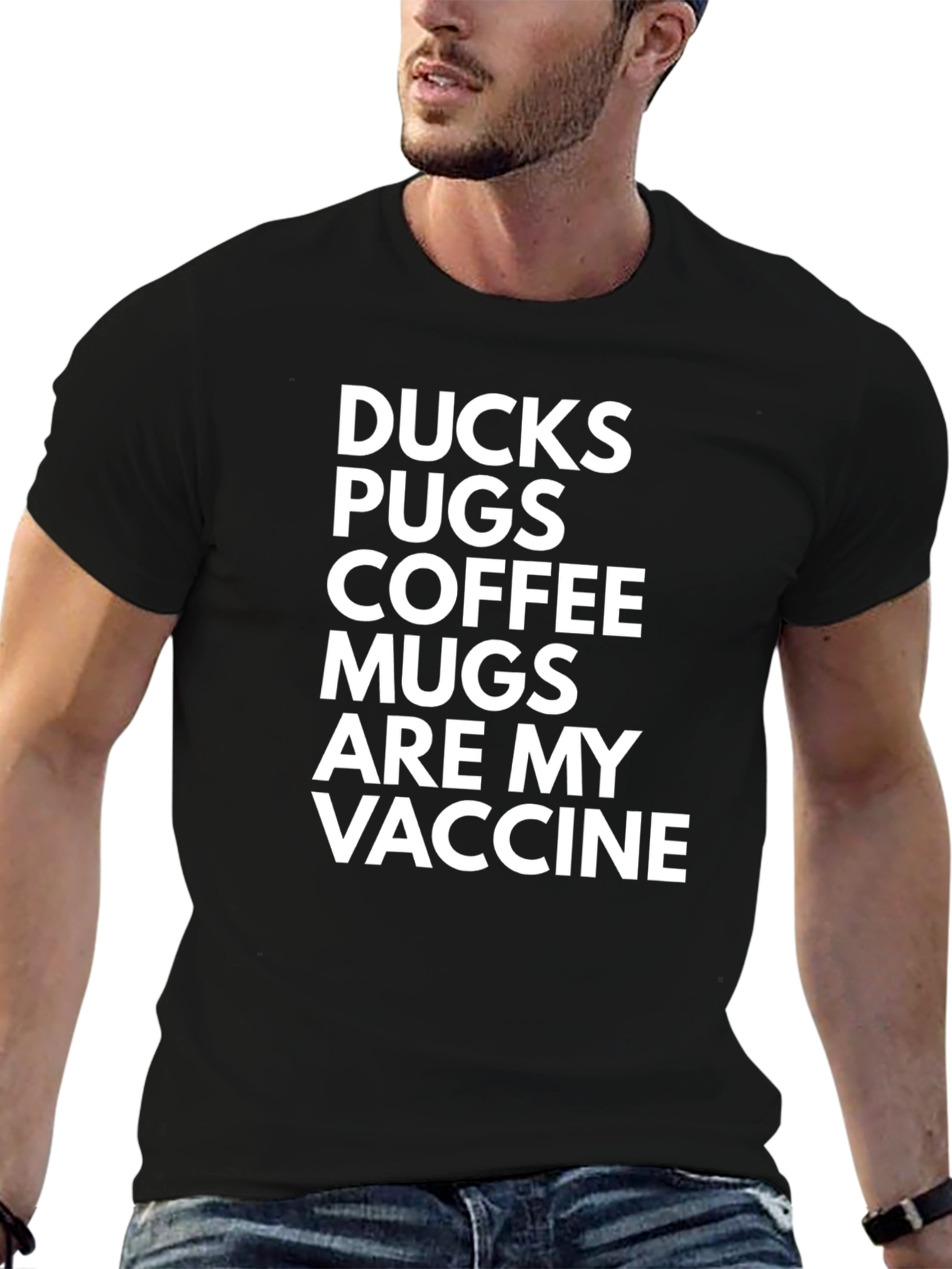Ducks Pugs Coffee T-Shirt - Vaccine Alternative Tee
