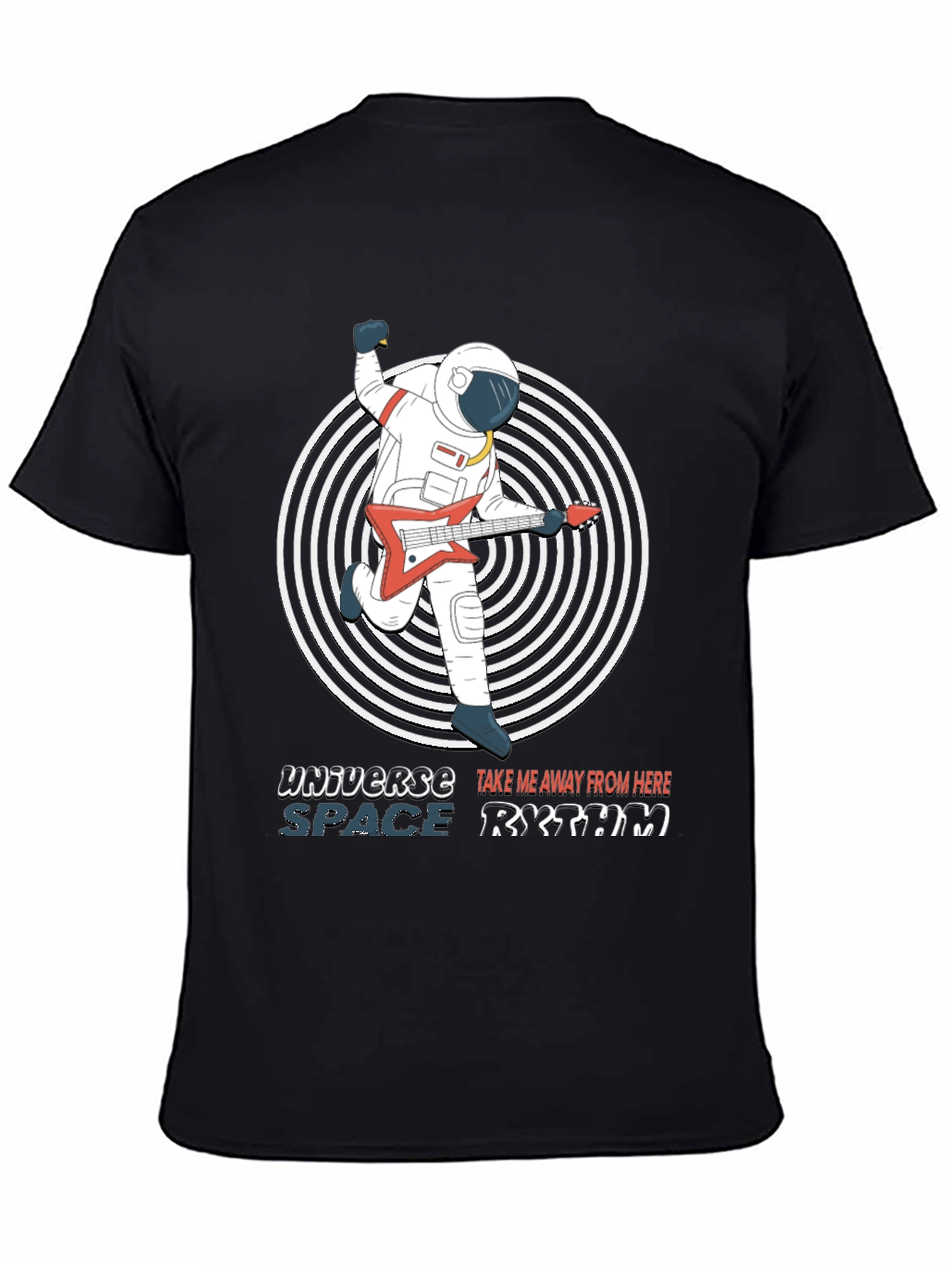 Astronaut Guitarist Graphic T-Shirt - Space Rhythm