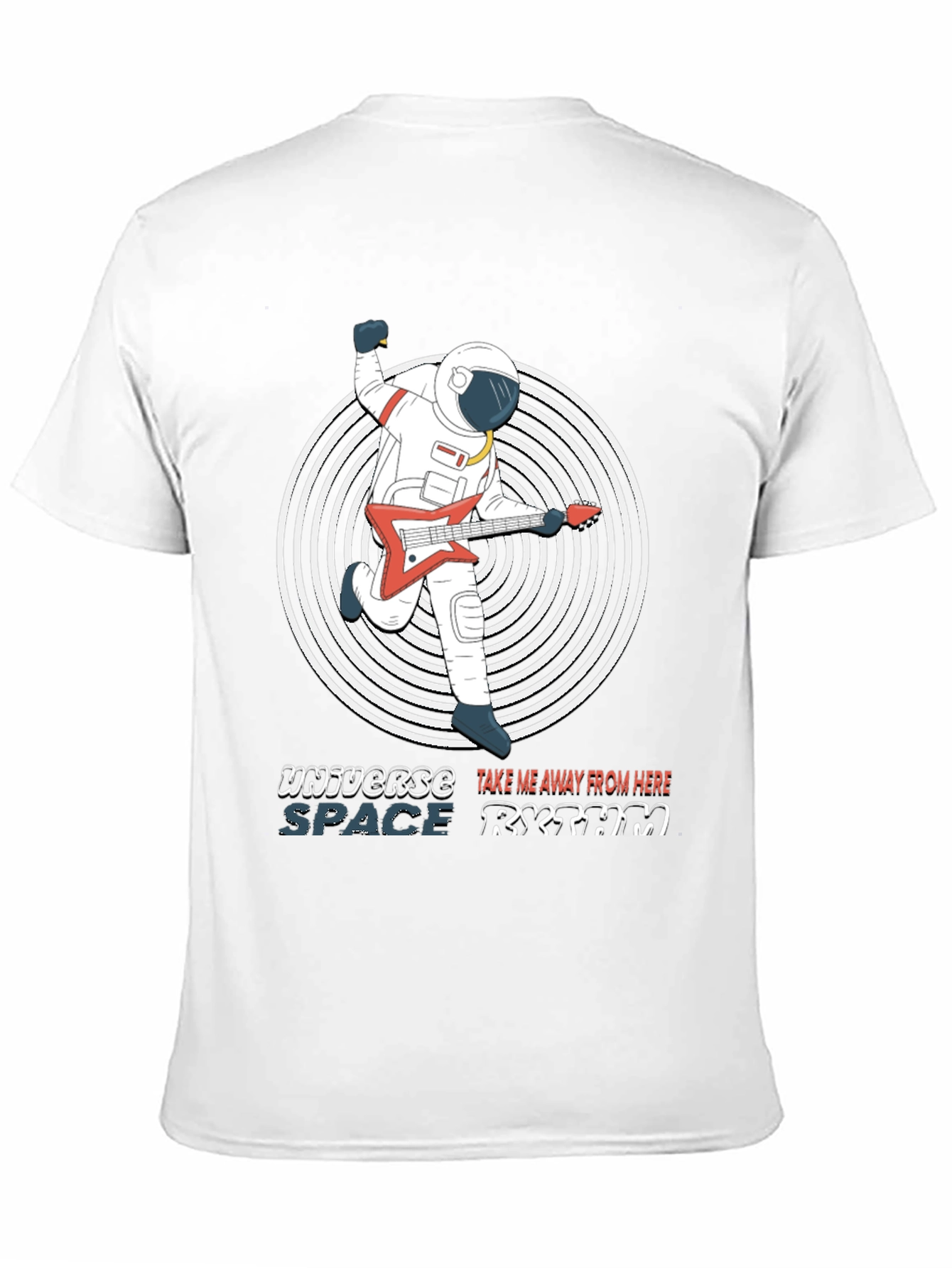 Astronaut Guitarist Graphic T-Shirt - Space Rhythm