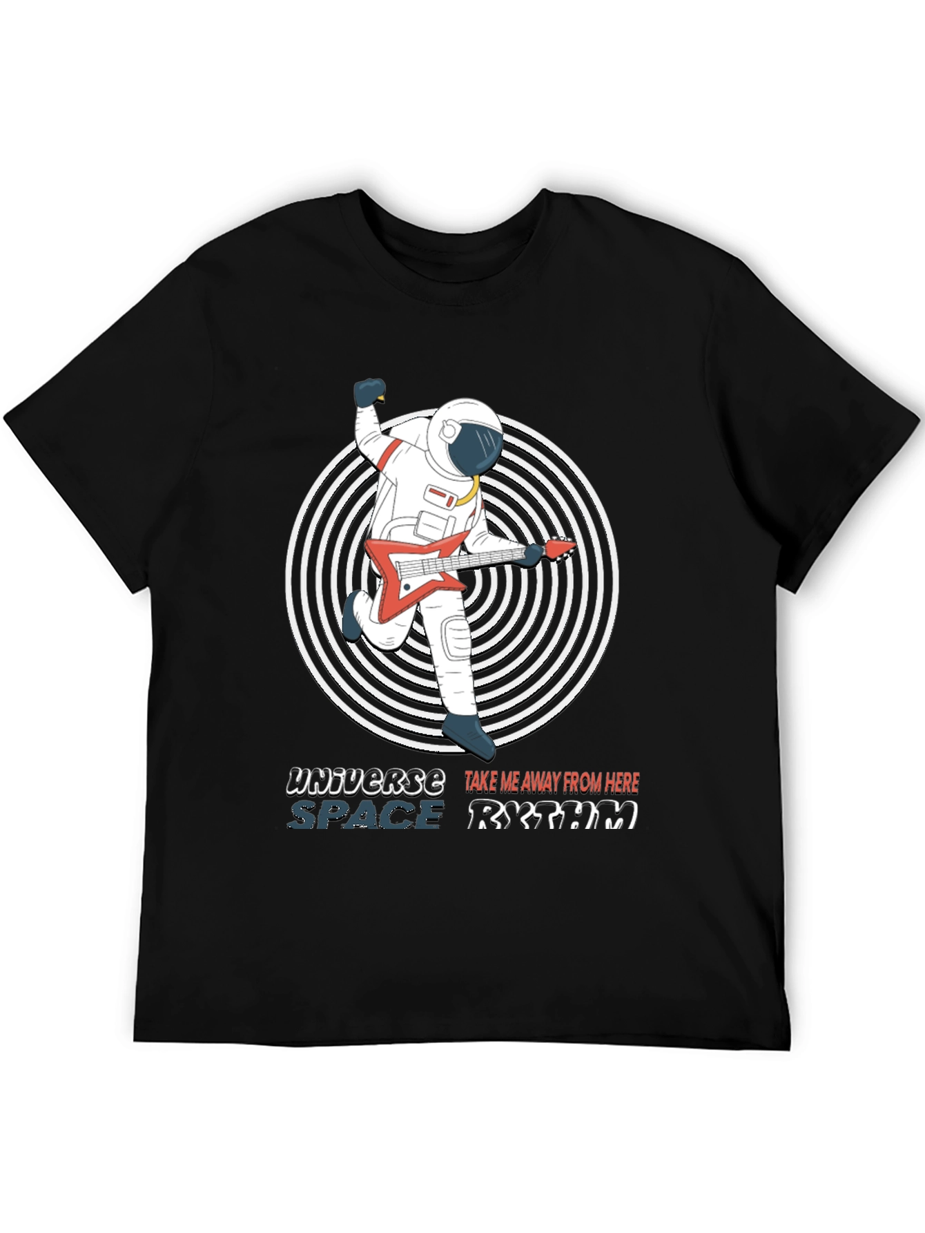 Astronaut Guitarist Graphic T-Shirt - Space Rhythm