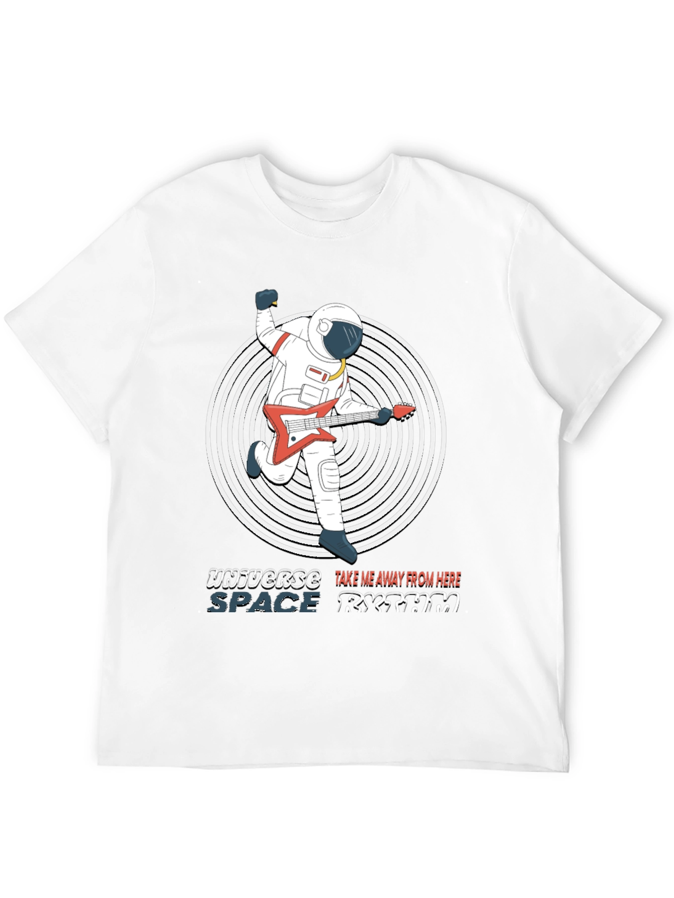 Astronaut Guitarist Graphic T-Shirt - Space Rhythm