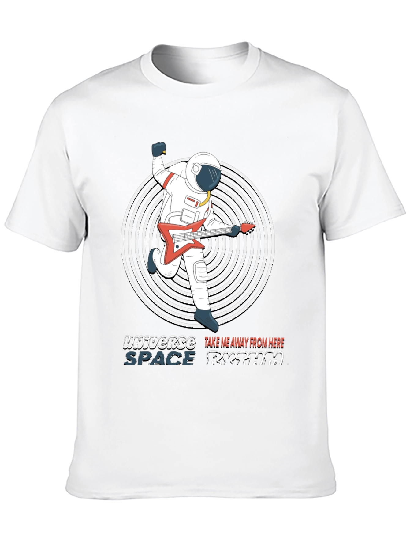 Astronaut Guitarist Graphic T-Shirt - Space Rhythm