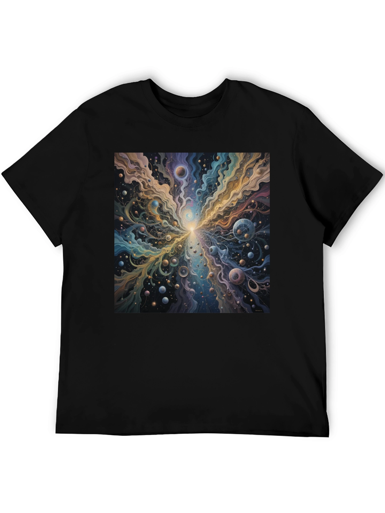 Cosmic Burst Graphic Tee - Vivid Universe Design