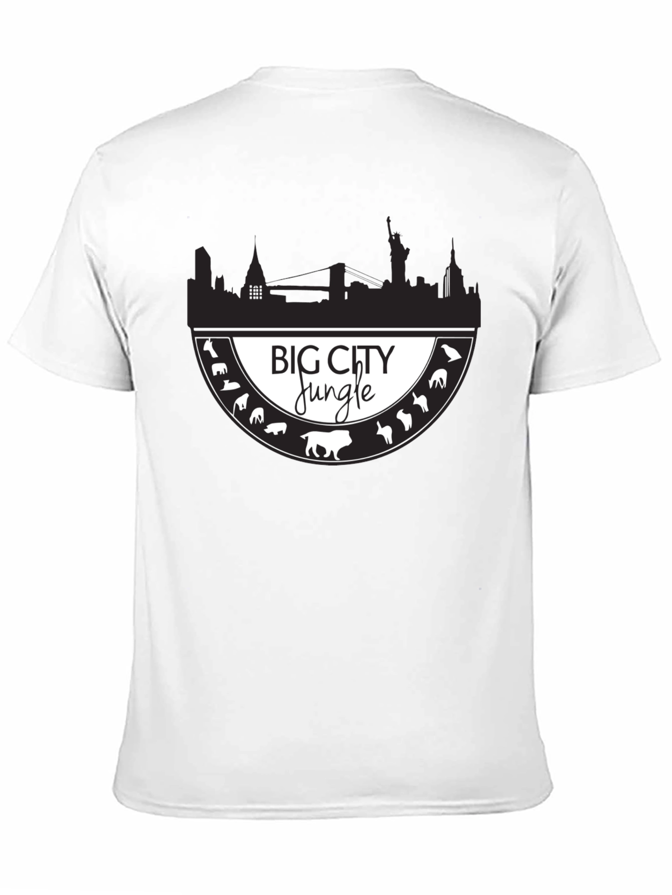 Big City Jungle Mens Graphic T-Shirt