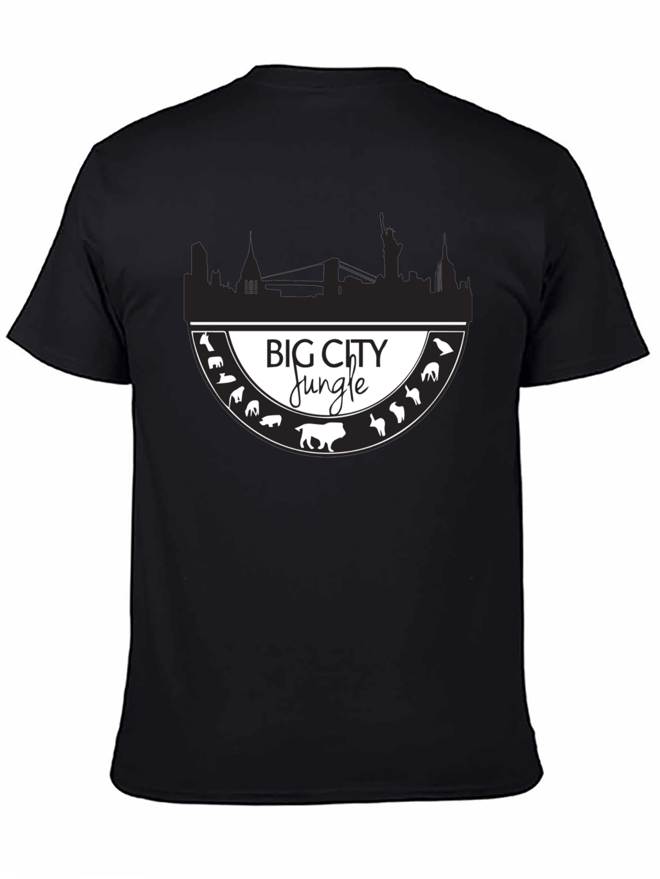 Big City Jungle Mens Graphic T-Shirt