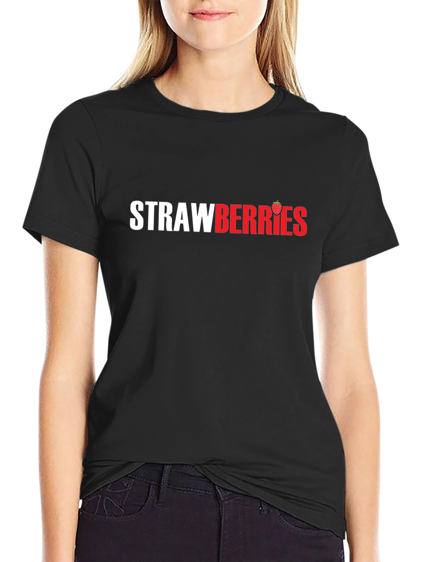 Strawberries Graphic Tee - Soft Cotton T-Shirt