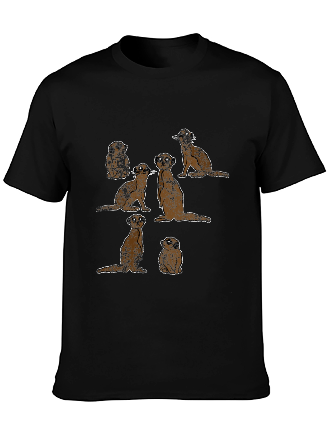 Meerkat Mob T-Shirt - Unique Animal Design