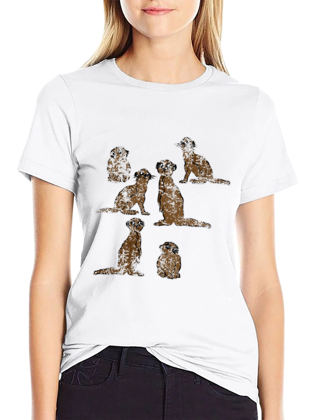 Meerkat Mob T-Shirt - Unique Animal Design
