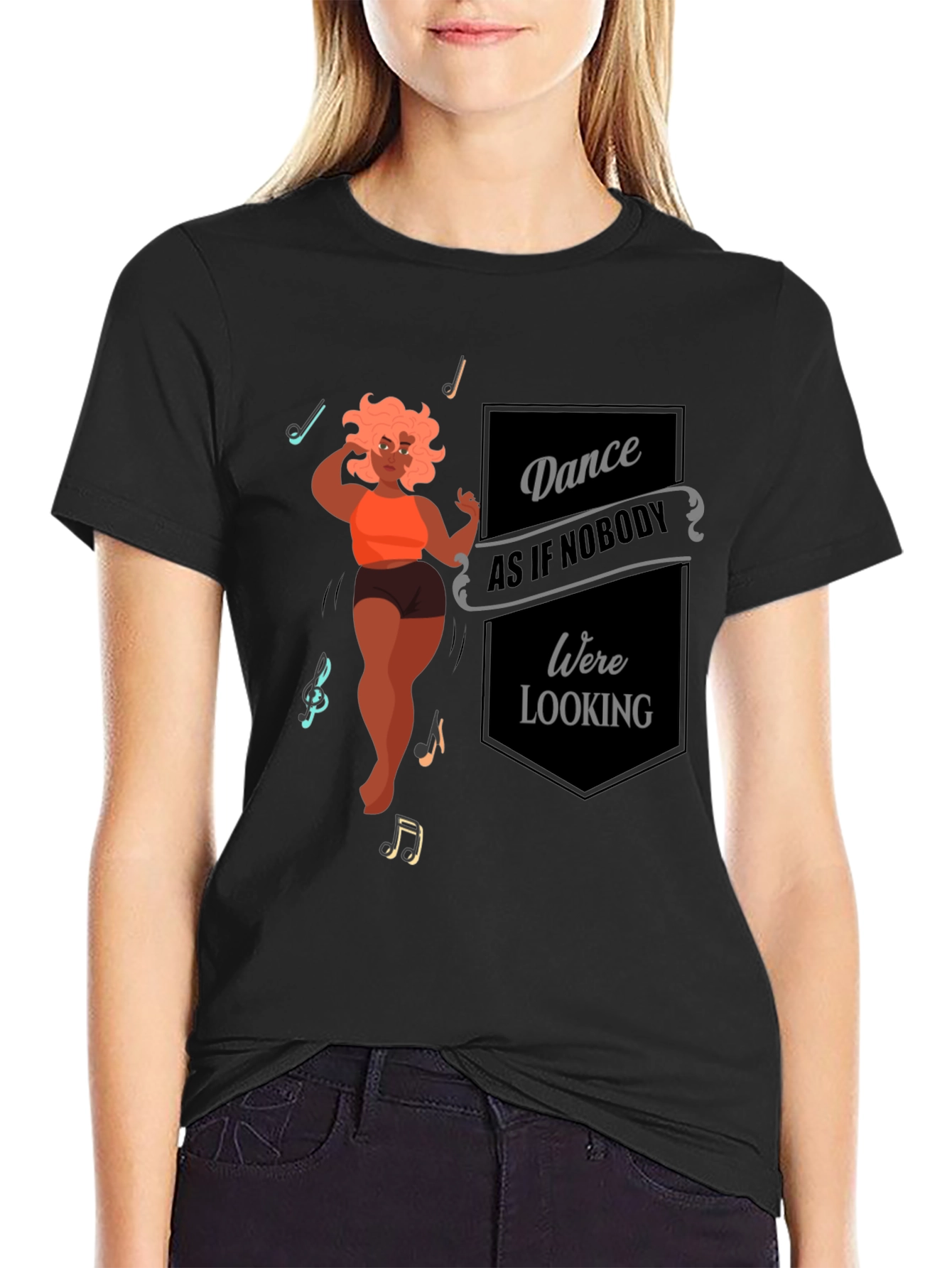 Dance Like Nobodys Watching Graphic Tee