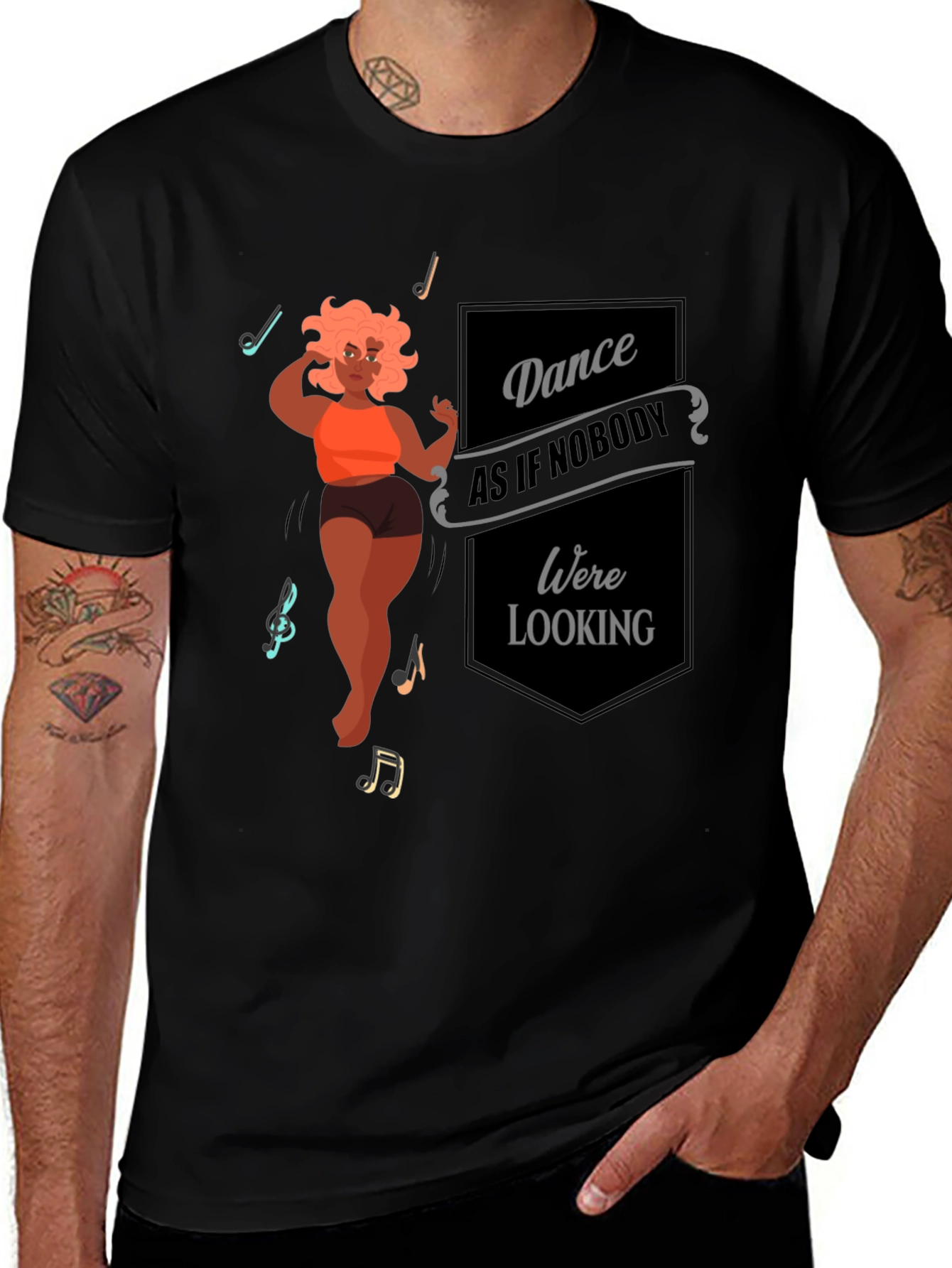 Dance Like Nobodys Watching Graphic Tee